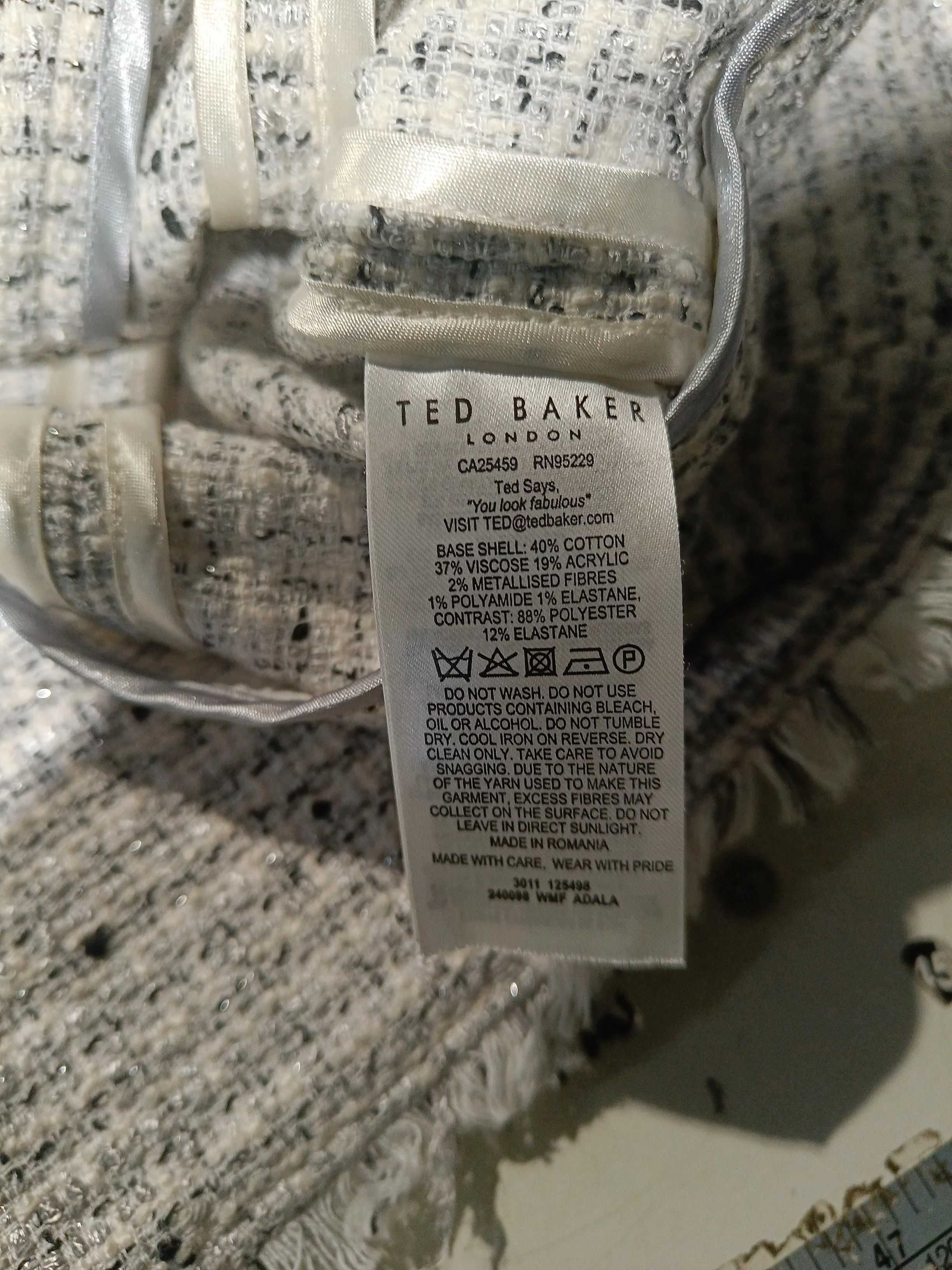 Ted Baker Bomber Jacket jacket white - Image 6