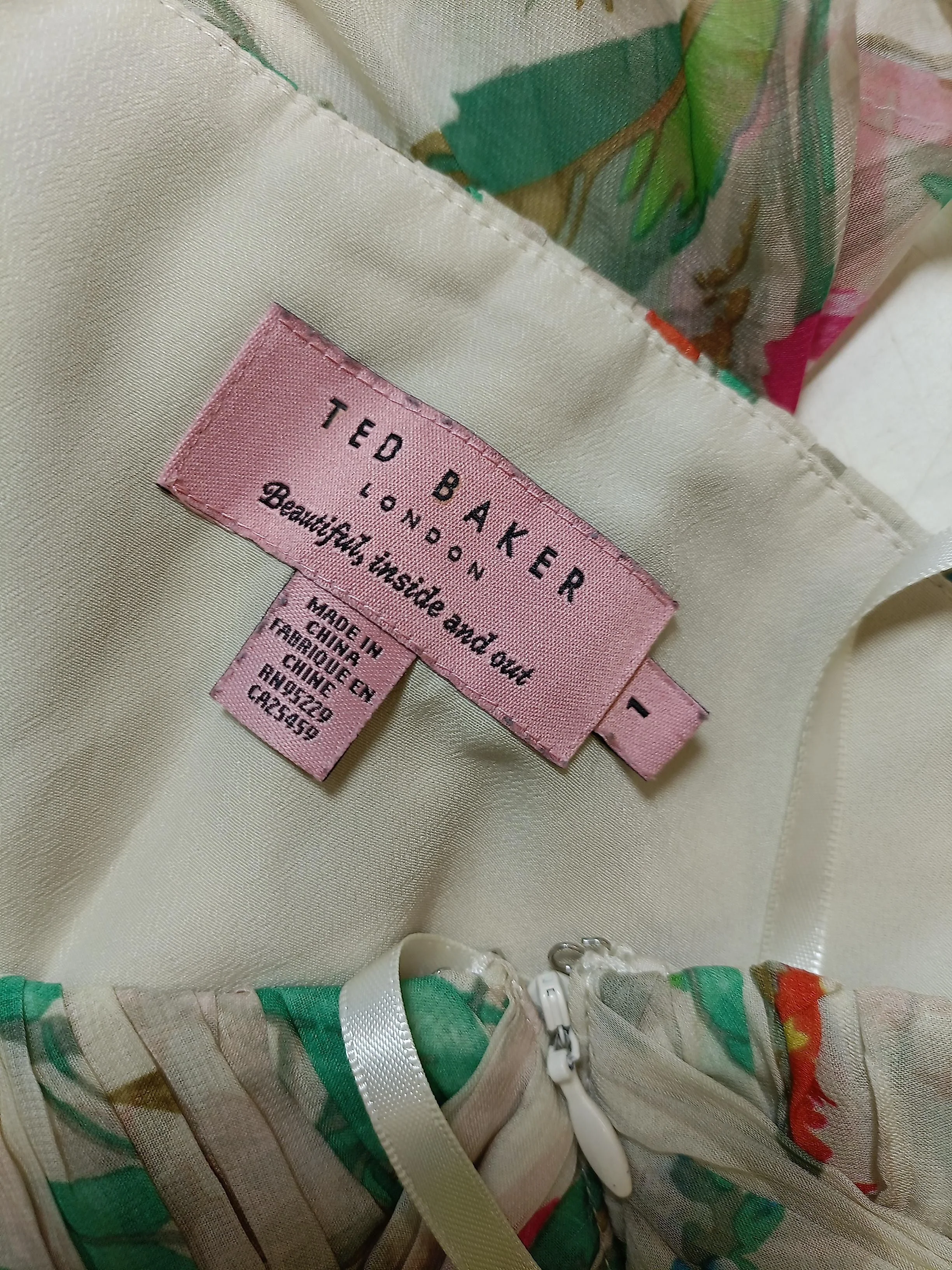 Ted Baker Maxi Dress UK8 in Cream - Image 5