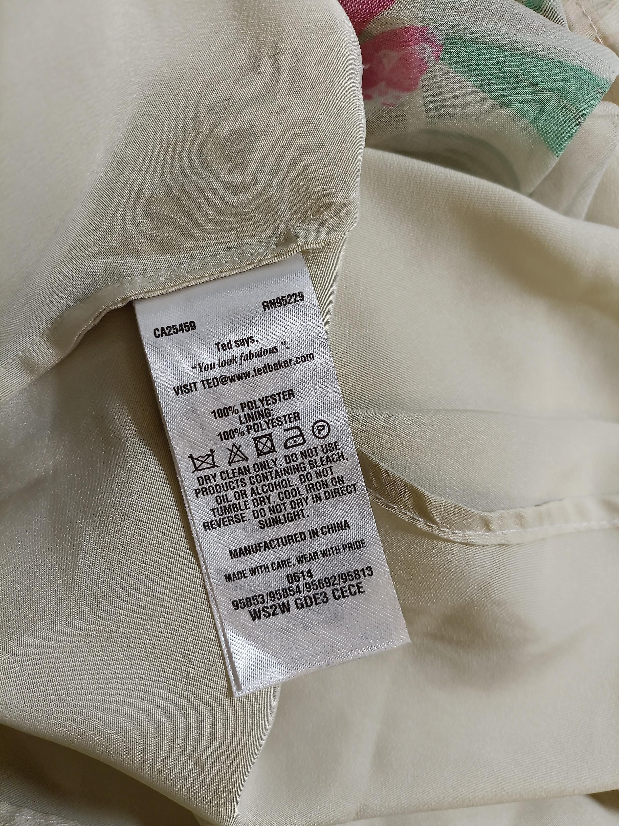 Ted Baker Maxi Dress UK8 in Cream - Image 6