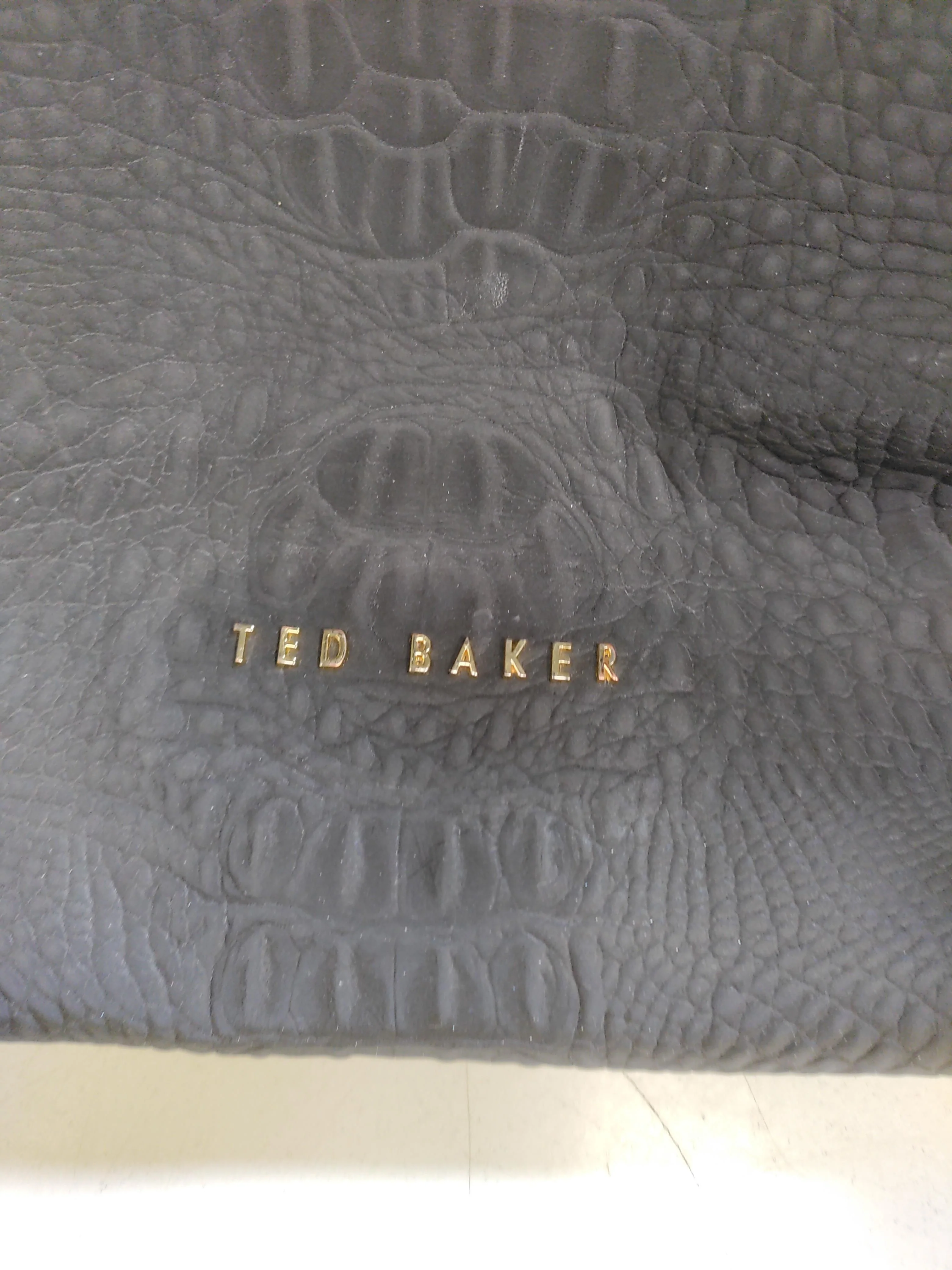 Ted Baker Men's Bag Black Animal Print Faux Leather with Polyester Gym Bag - Image 7