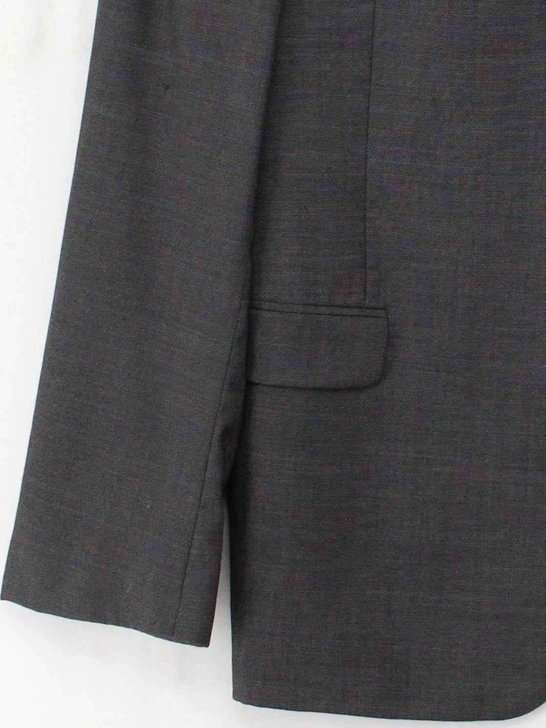 Ted Baker Men's Blazer Chest: 44 in Grey Wool with Polyester, Viscose Overcoat - Image 4
