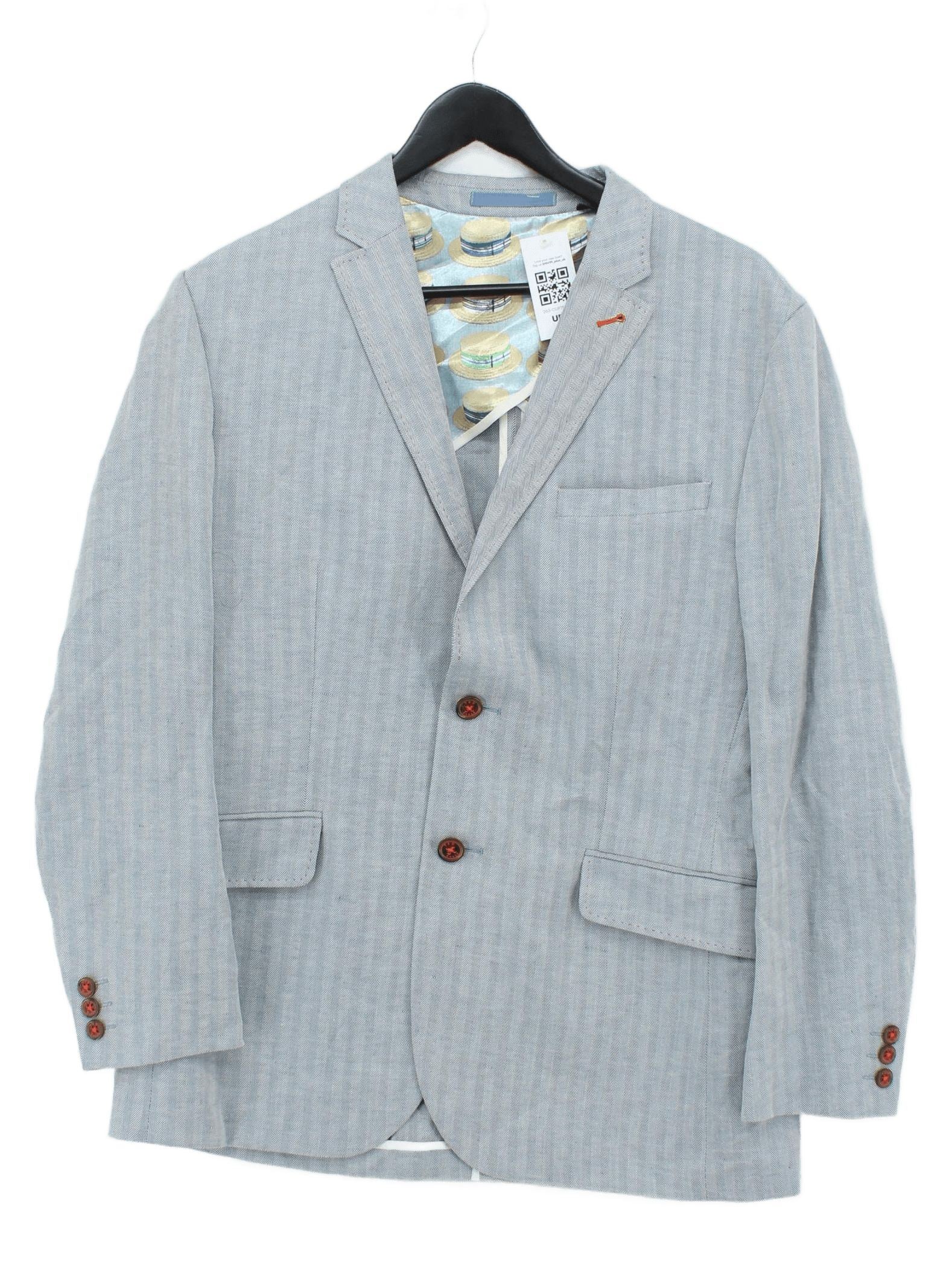 Ted Baker Men's Blazer L Blue Linen