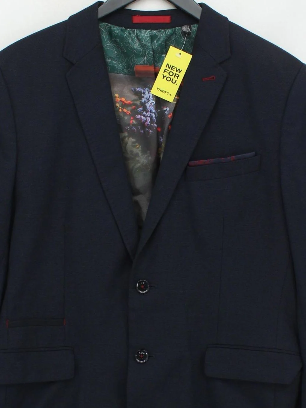 Ted Baker Men's Blazer XL Blue Polyester with Viscose, Elastane Overcoat - Image 3