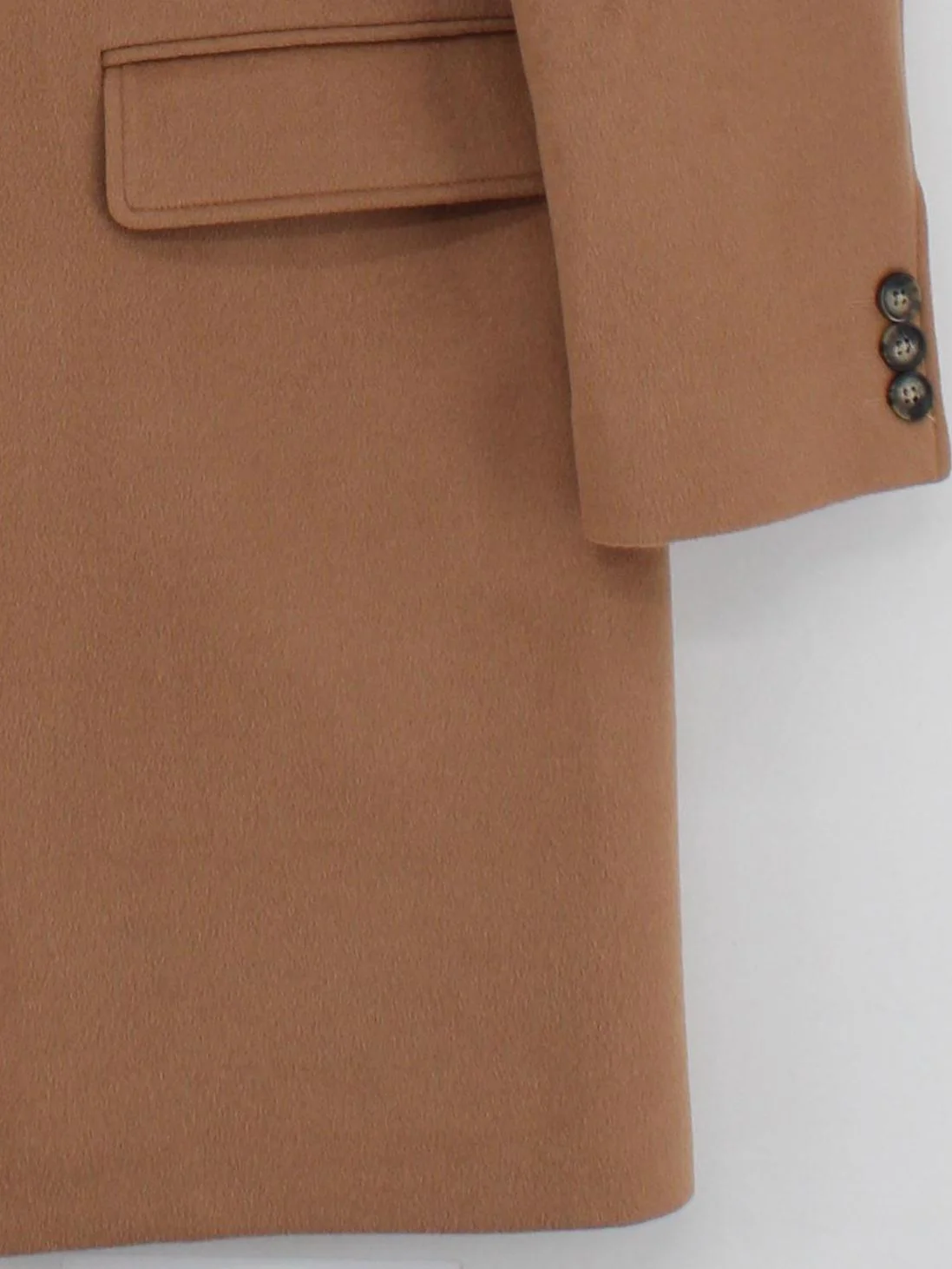 Ted Baker Men's Coat XXL Tan Wool with Polyamide, Viscose, Polyester Overcoat - Image 4