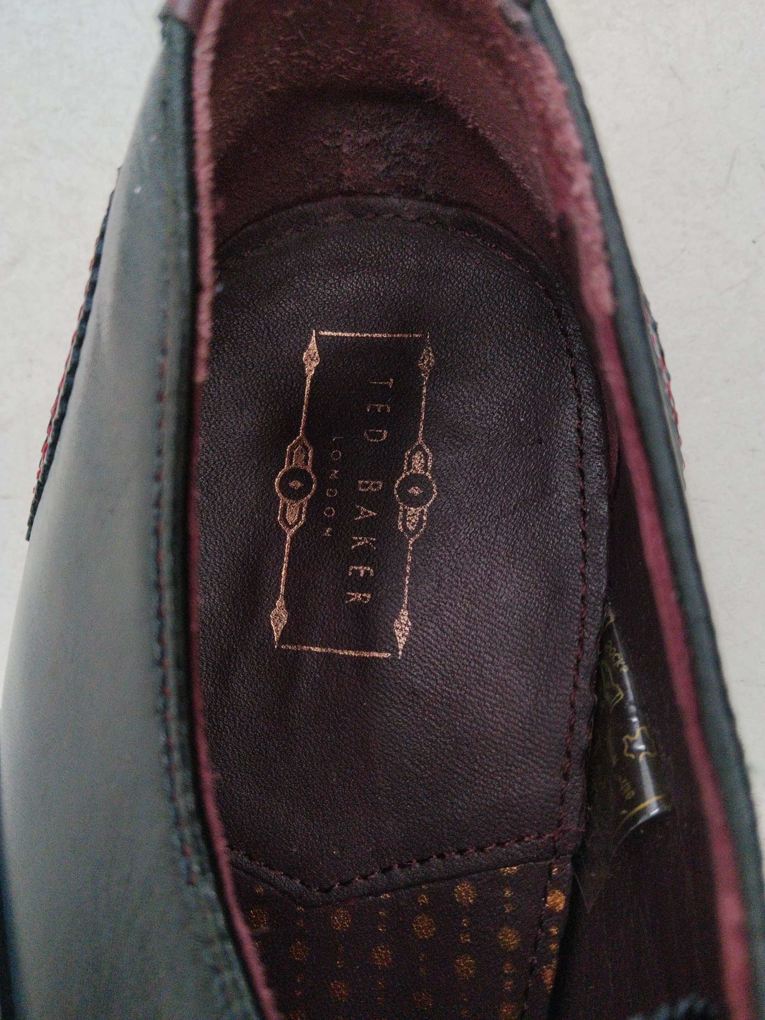 Ted Baker Men's Formal Shoes UK 10 Blue 100% Leather Brogue - Image 6