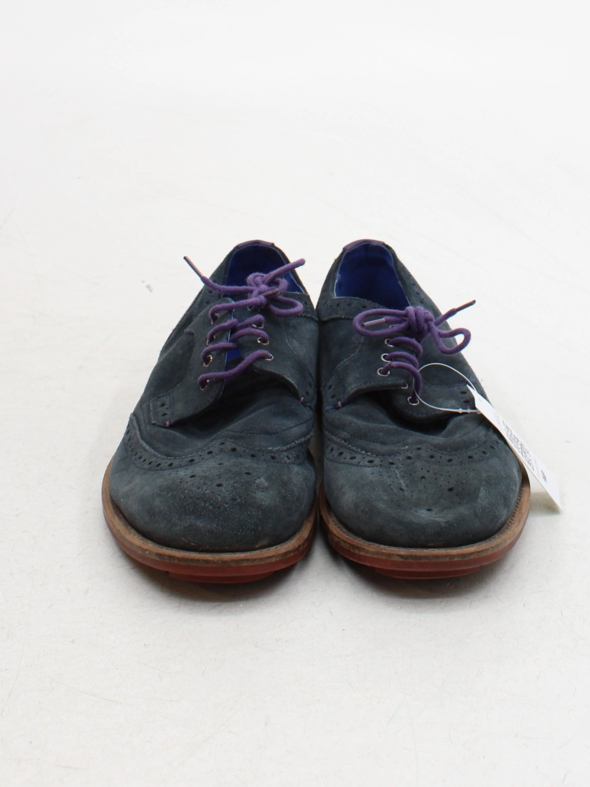 Ted Baker Men's Formal Shoes UK 10 Blue 100% Suede Brogue - Image 2