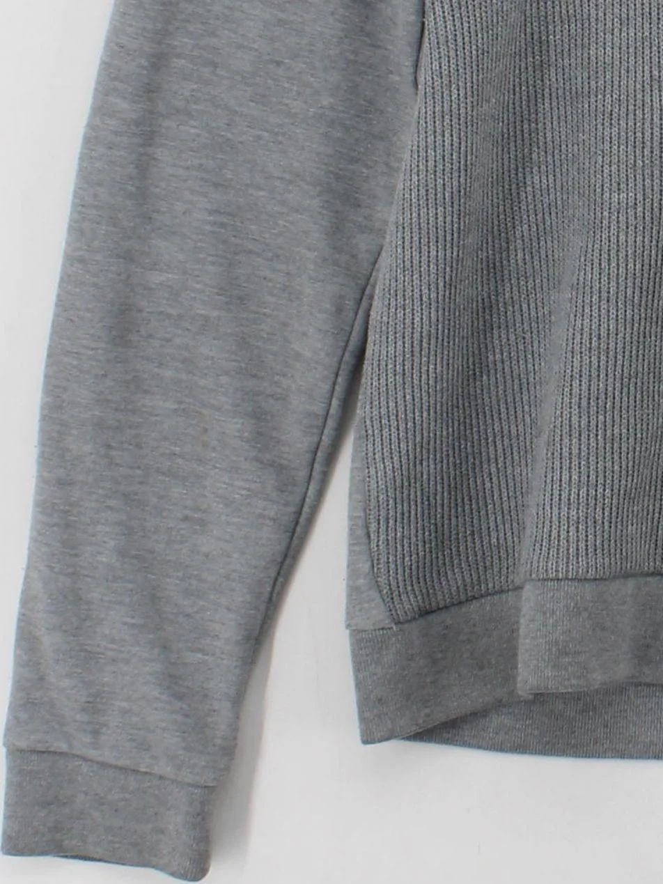 Ted Baker Men's Hoodie L Grey Polyester with Cotton Pullover - Image 4