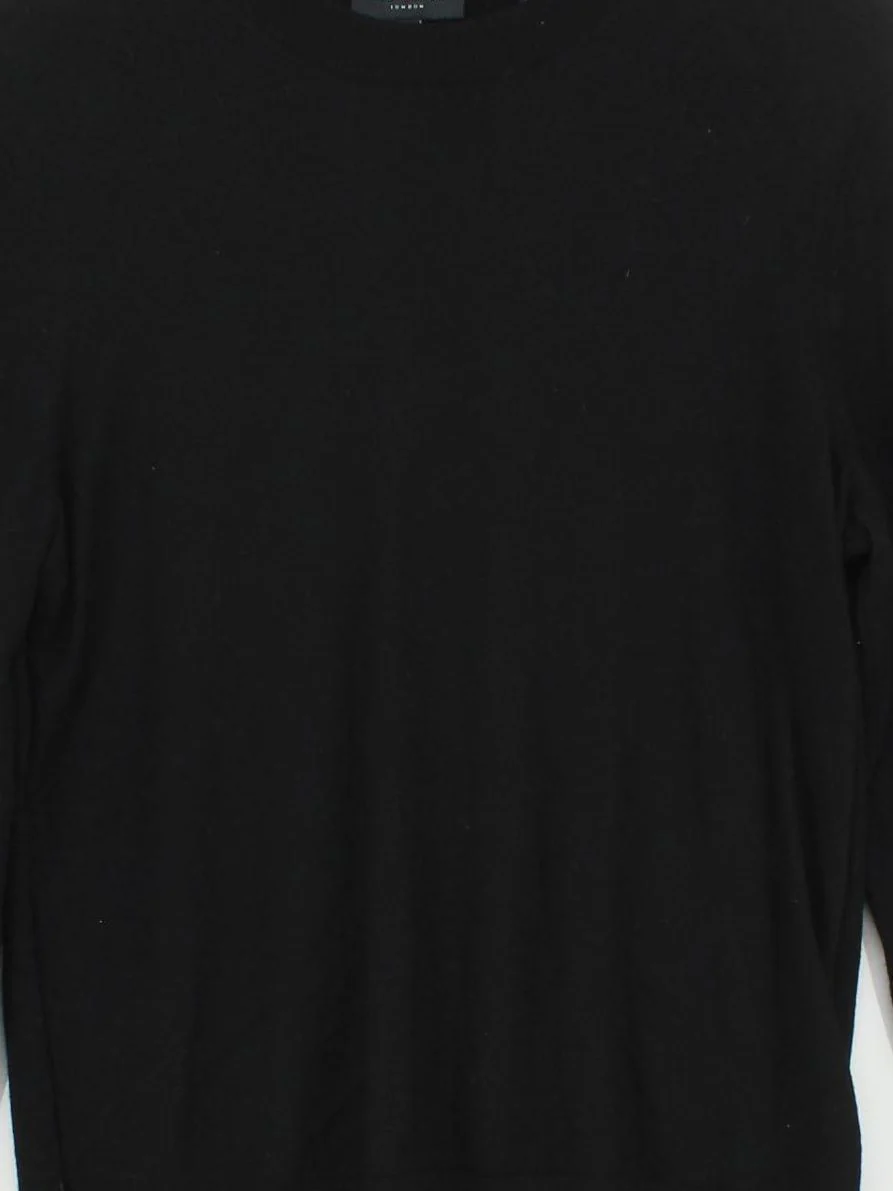 Ted Baker Men's Jumper L Black 100% Wool Crew Neck Pullover - Image 3
