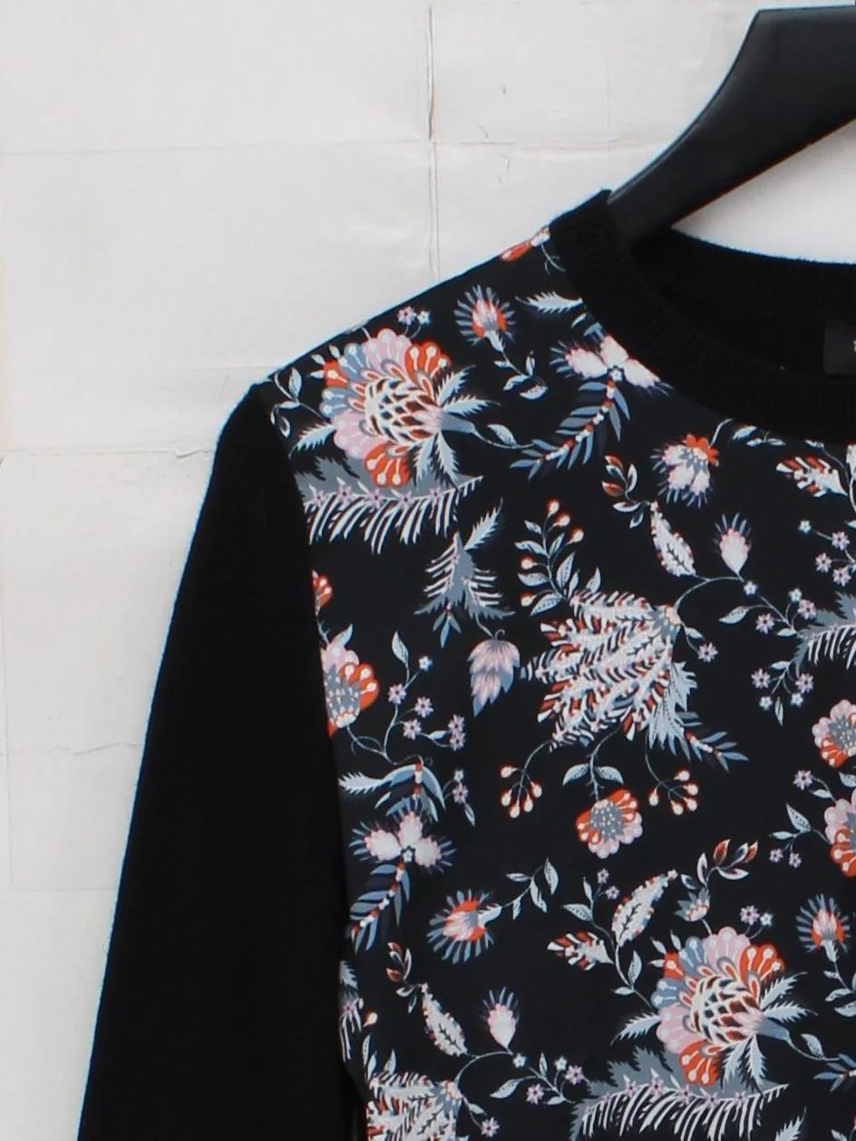 Ted Baker Men's Jumper S Black Cotton with Polyamide, Silk, Polyester Pullover - Image 4