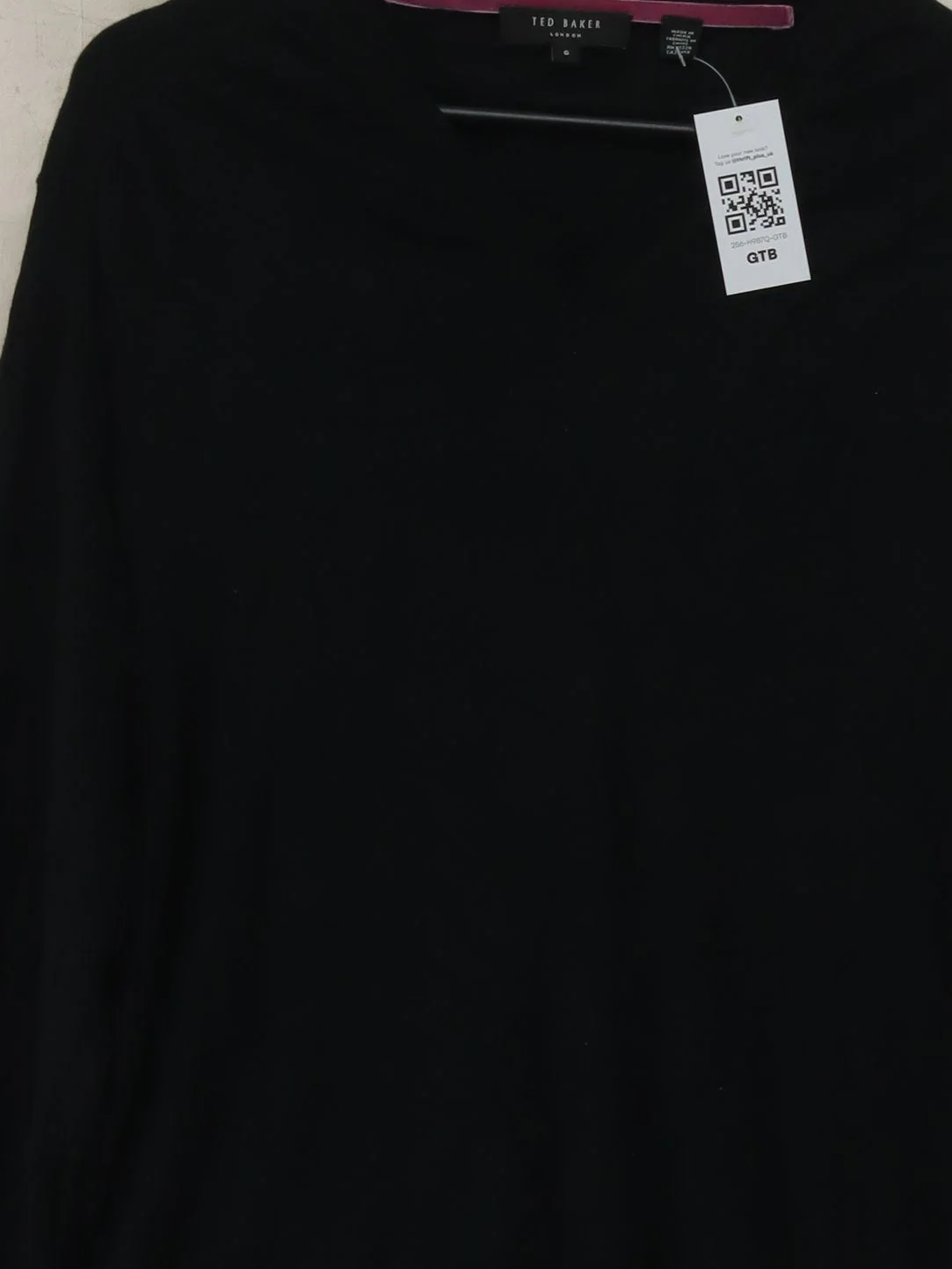 Ted Baker Men's Jumper XL Black Wool with Viscose Round Neck Pullover - Image 3