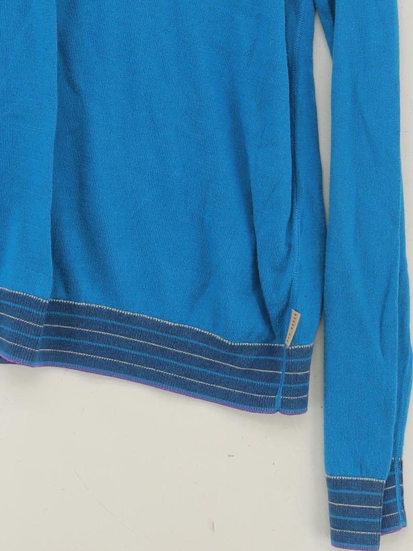 Ted Baker Men's Jumper XL Blue 100% Cotton Crew Neck Pullover - Image 4