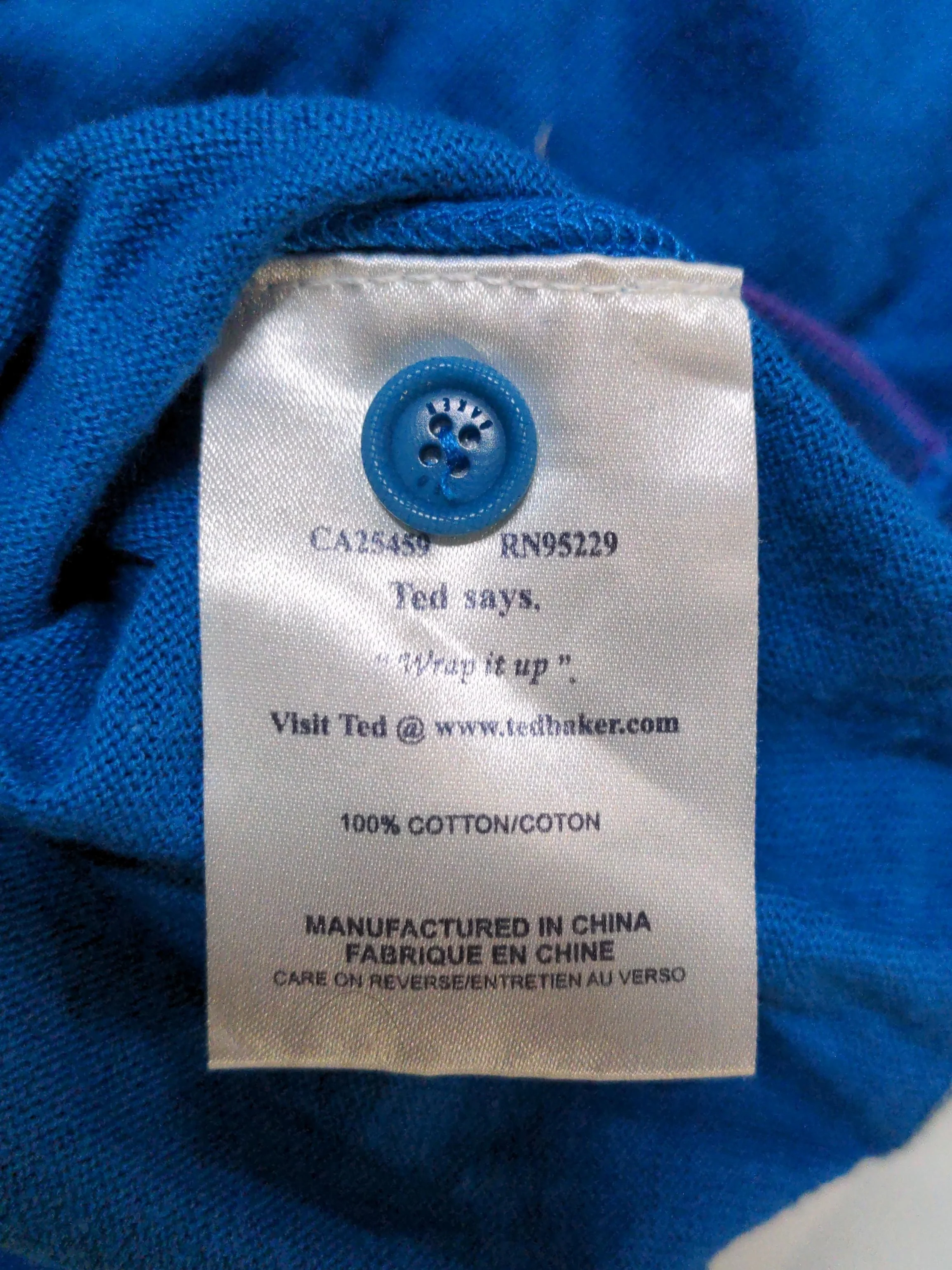 Ted Baker Men's Jumper XL Blue 100% Cotton Crew Neck Pullover - Image 7