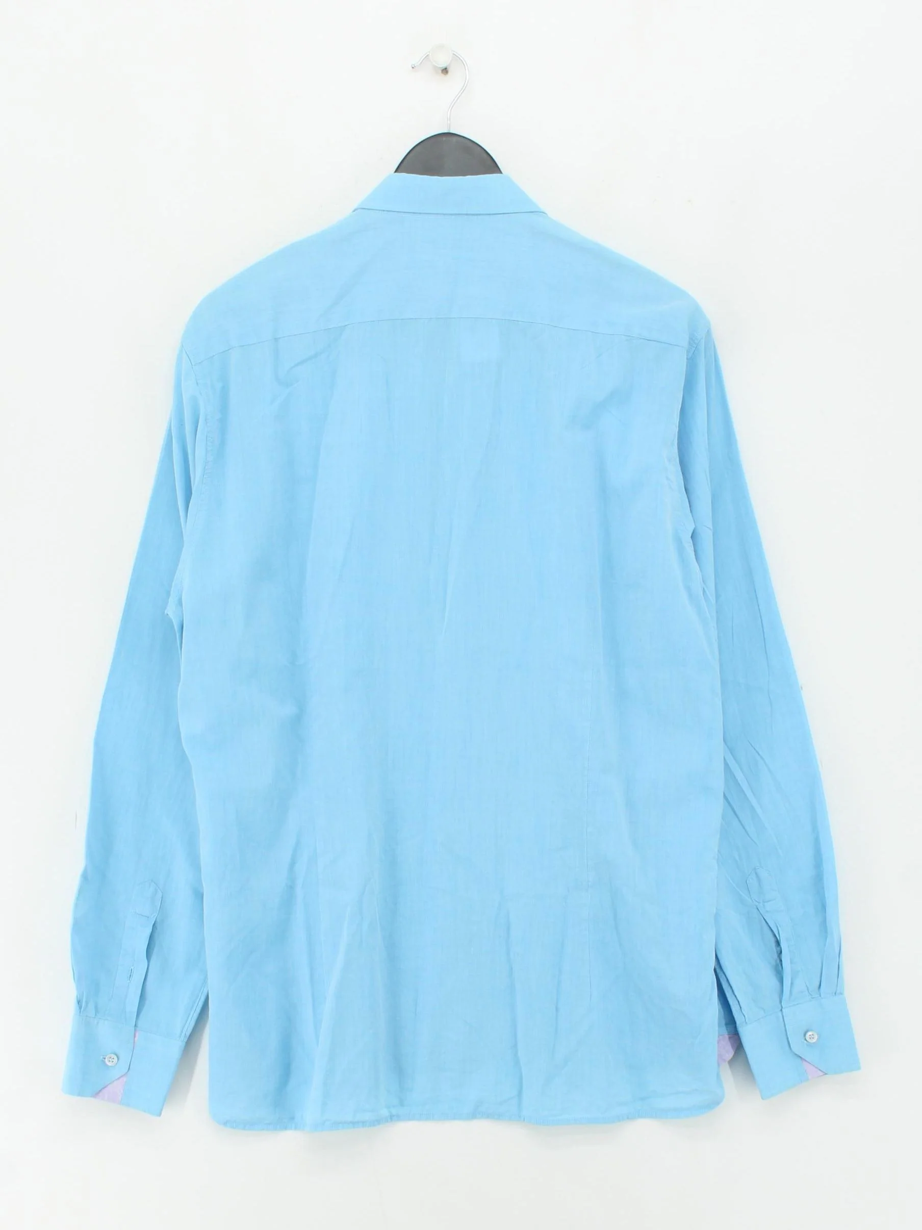 Ted Baker Men's Shirt Collar: 16.5 in Blue 100% Cotton Basic - Image 2