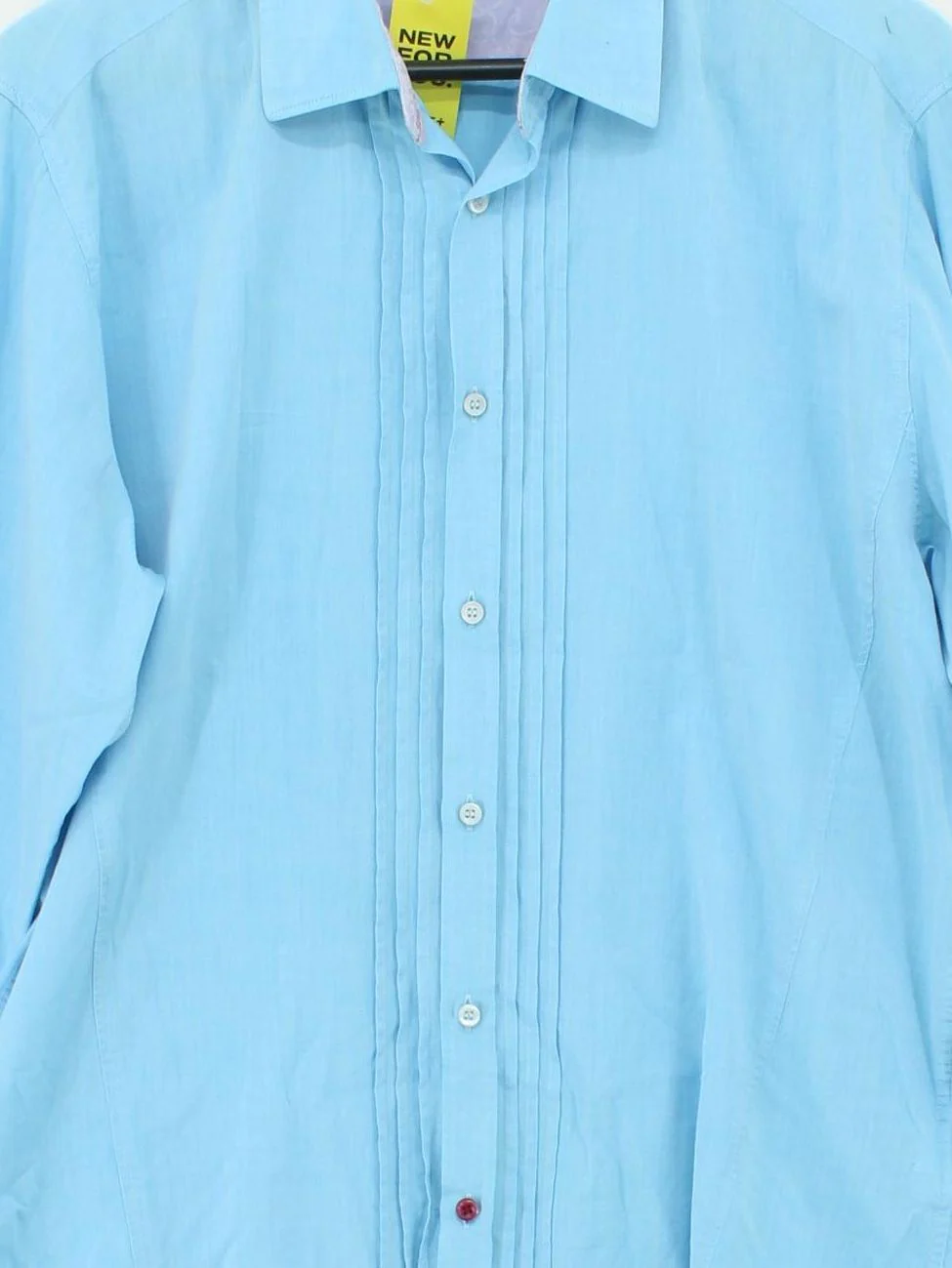 Ted Baker Men's Shirt Collar: 16.5 in Blue 100% Cotton Basic - Image 3