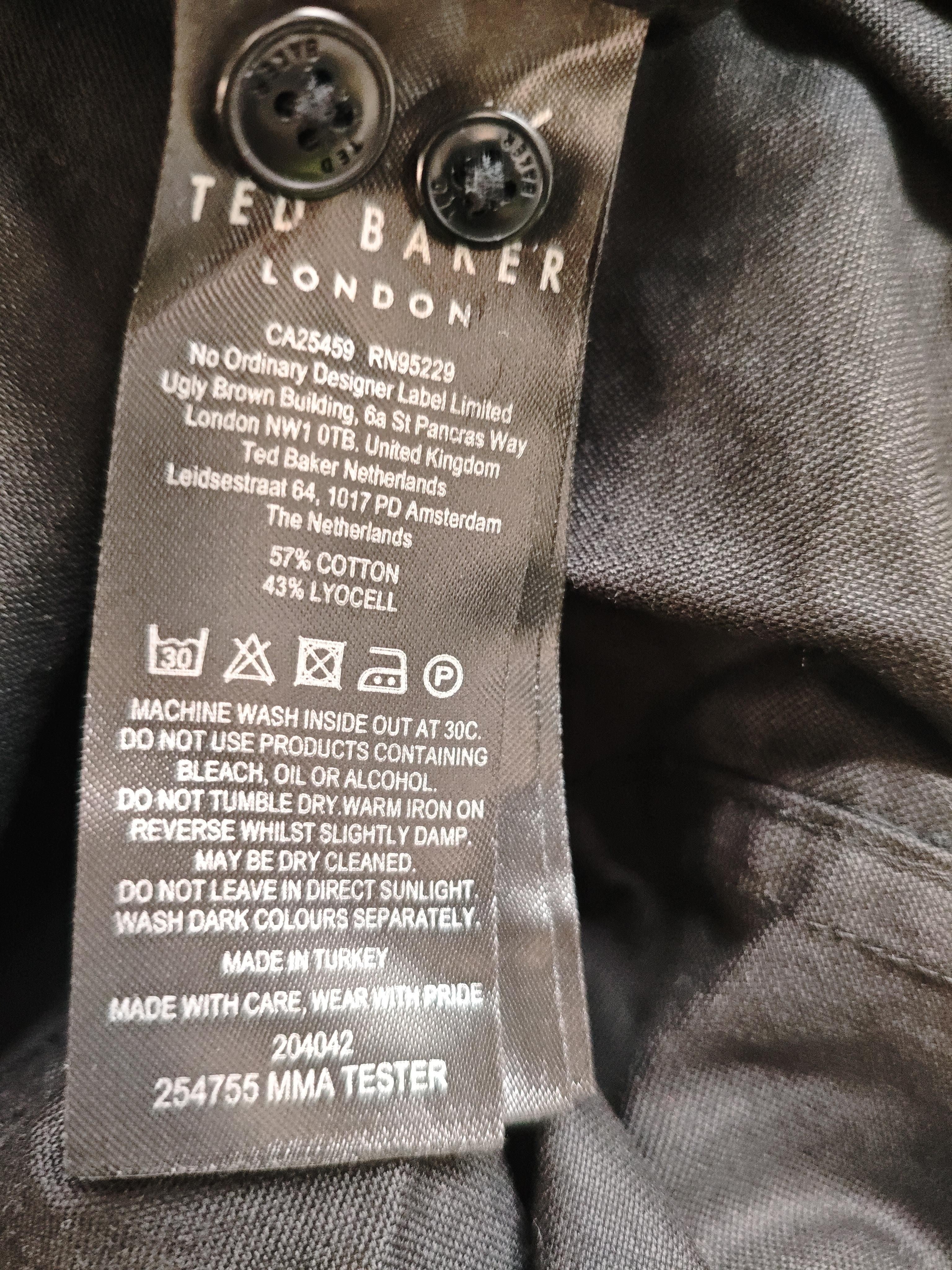 Ted Baker Men's Shirt L Black Cotton with Lyocell Modal Basic - Image 6