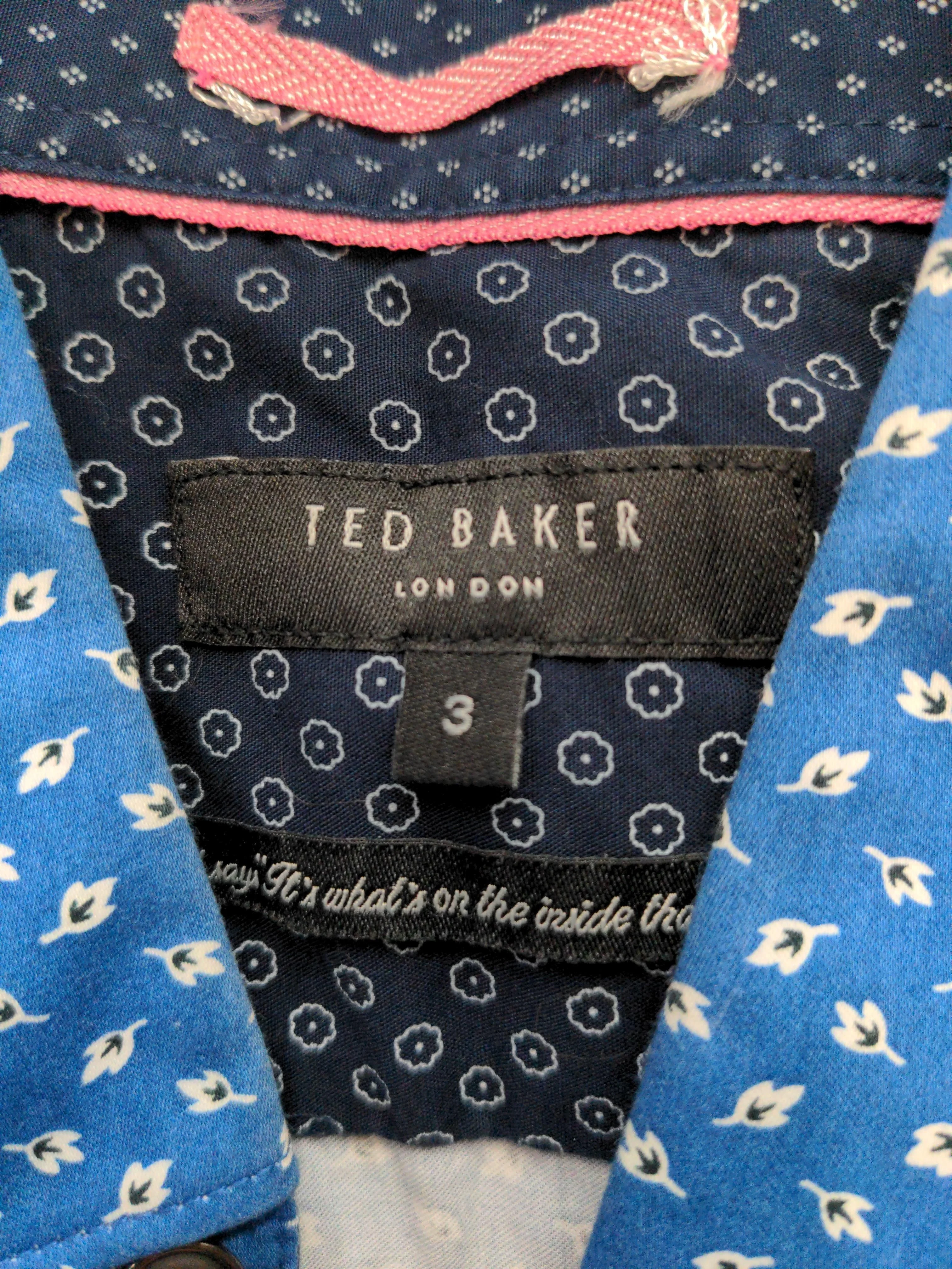 Ted Baker Men's Shirt L Blue 100% Cotton Basic - Image 5