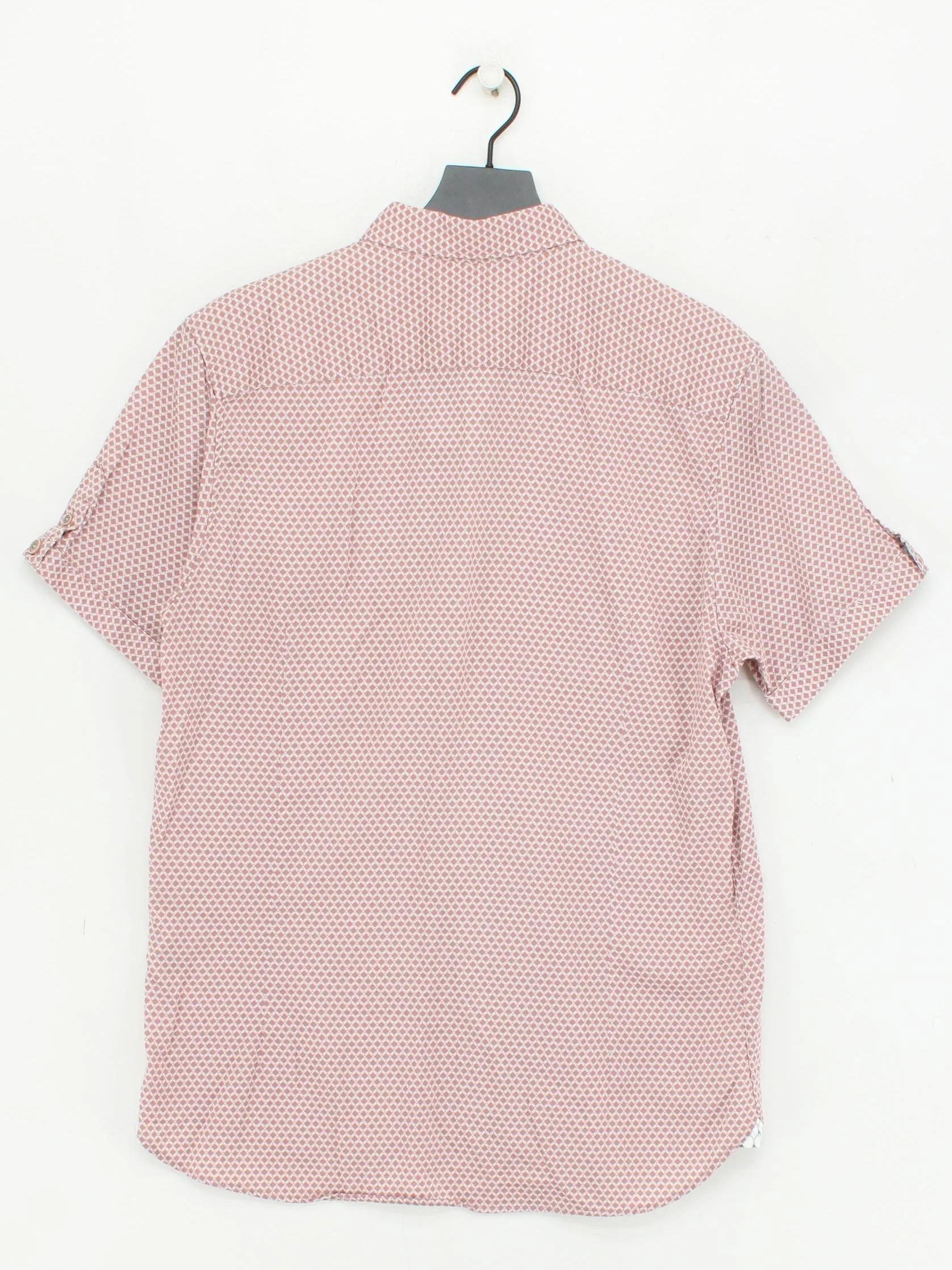 Ted Baker Men's Shirt L Brown Geometric 100% Cotton Basic - Image 2