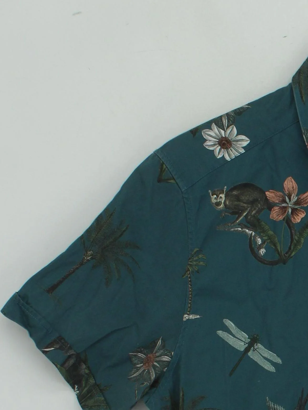 Ted Baker Men's Shirt L Green Graphic 100% Cotton Basic - Image 4