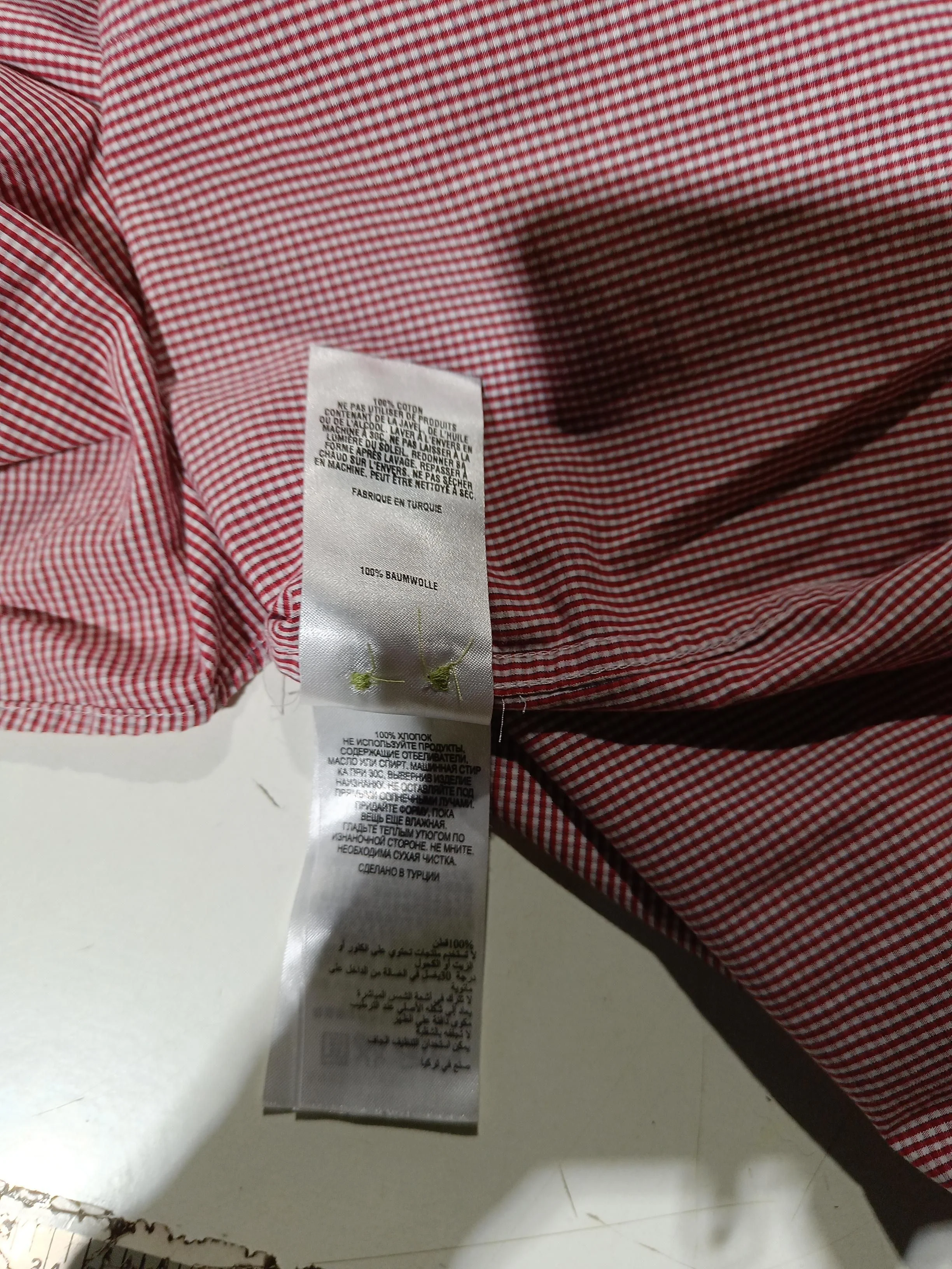 Ted Baker Men's Shirt L Red Striped 100% Cotton Basic - Image 6