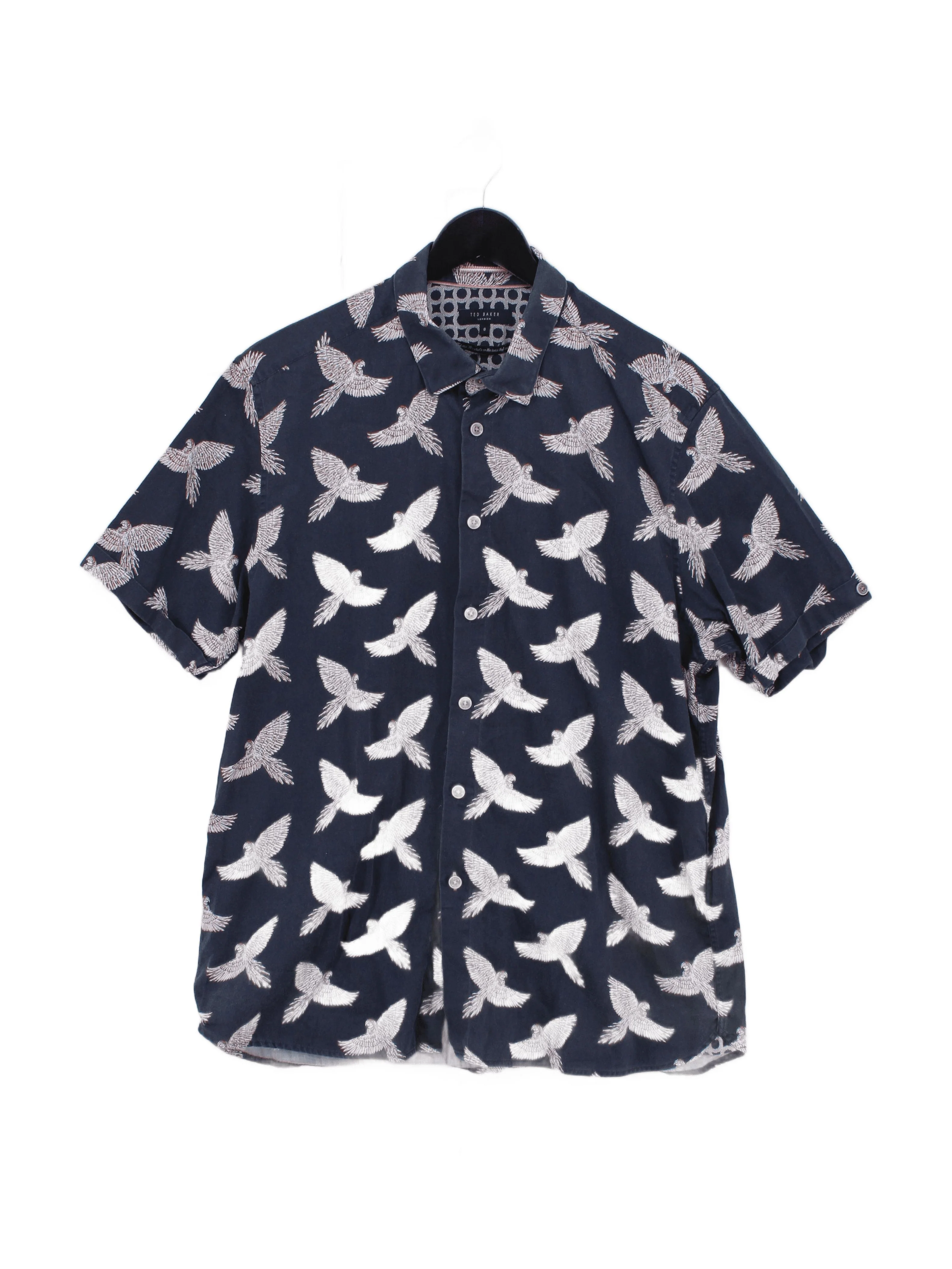 Ted Baker Men's Shirt XXL Blue 100% Cotton Basic