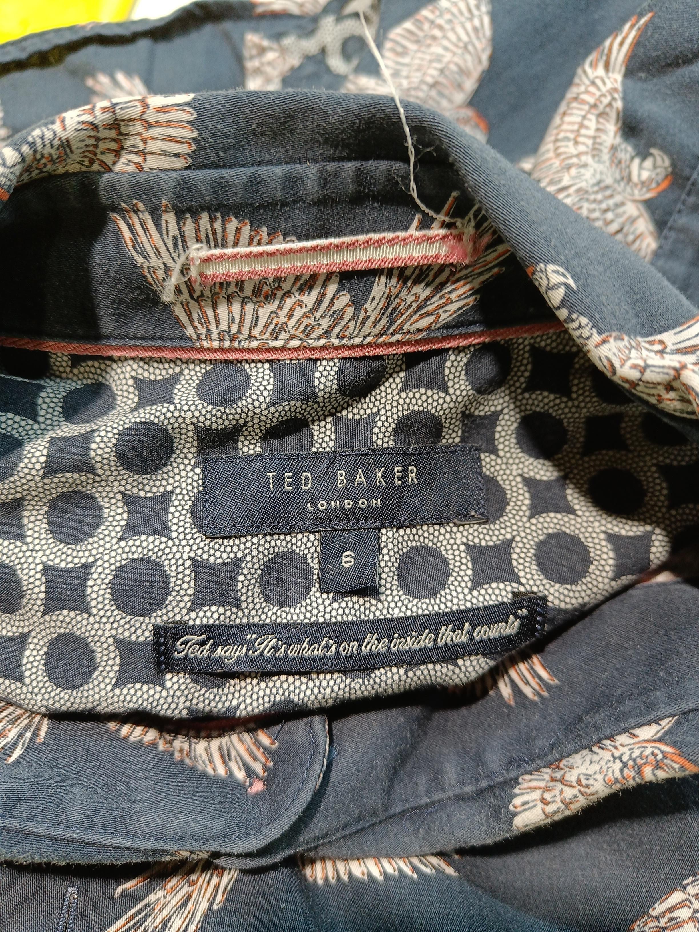 Ted Baker Men's Shirt XXL Blue 100% Cotton Basic - Image 5