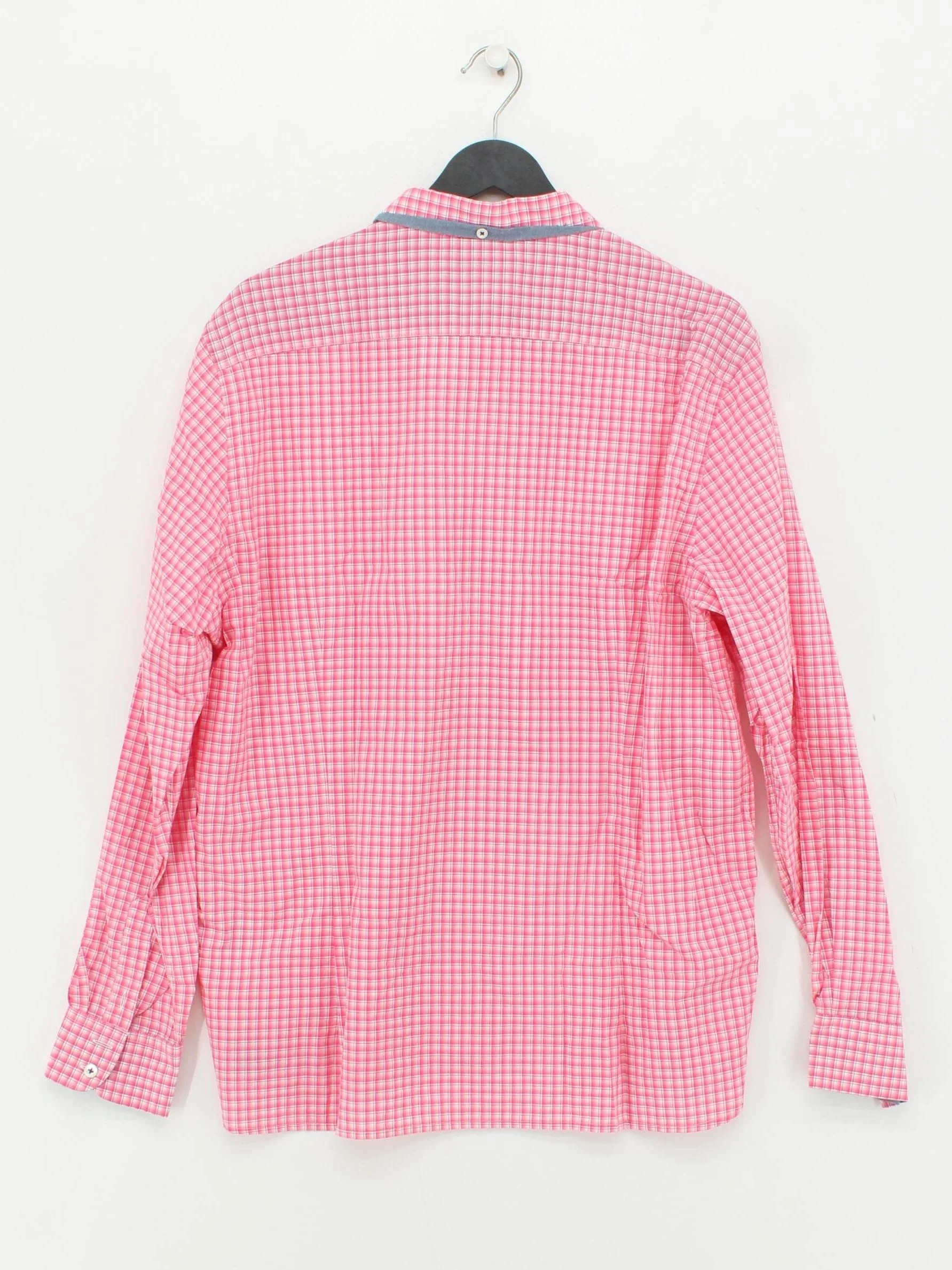 Ted Baker Men's Shirt XXL Pink Checkered 100% Cotton Basic - Image 2