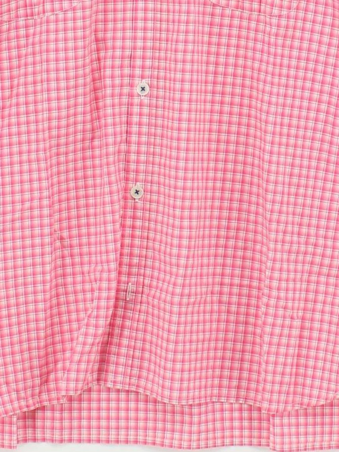 Ted Baker Men's Shirt XXL Pink Checkered 100% Cotton Basic - Image 4
