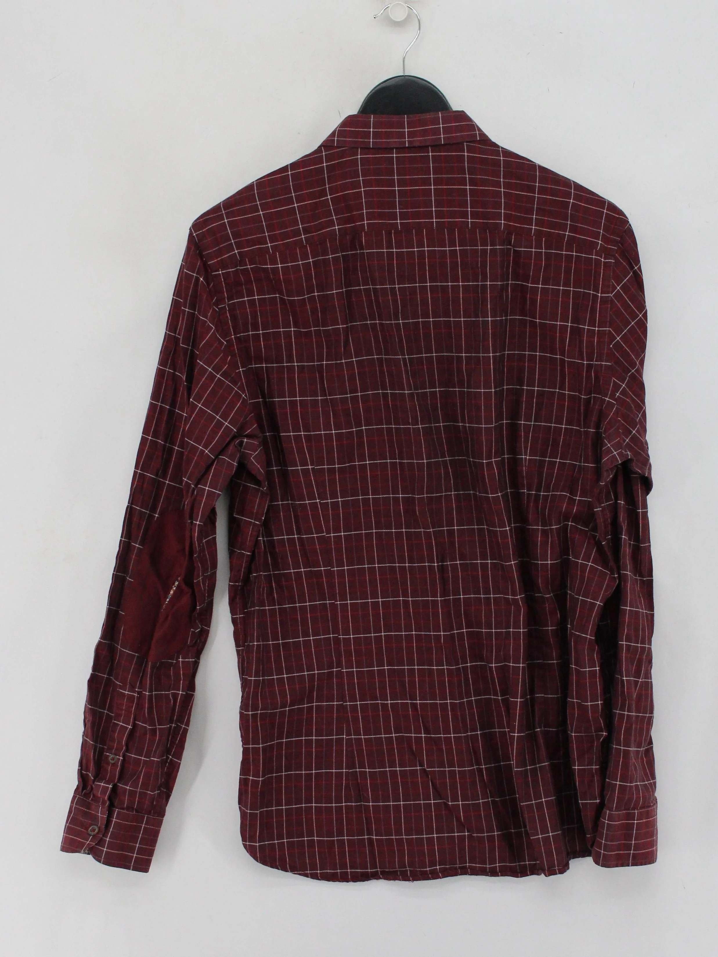 Ted Baker Men's Shirt XXL Red Checkered 100% Cotton Basic - Image 2