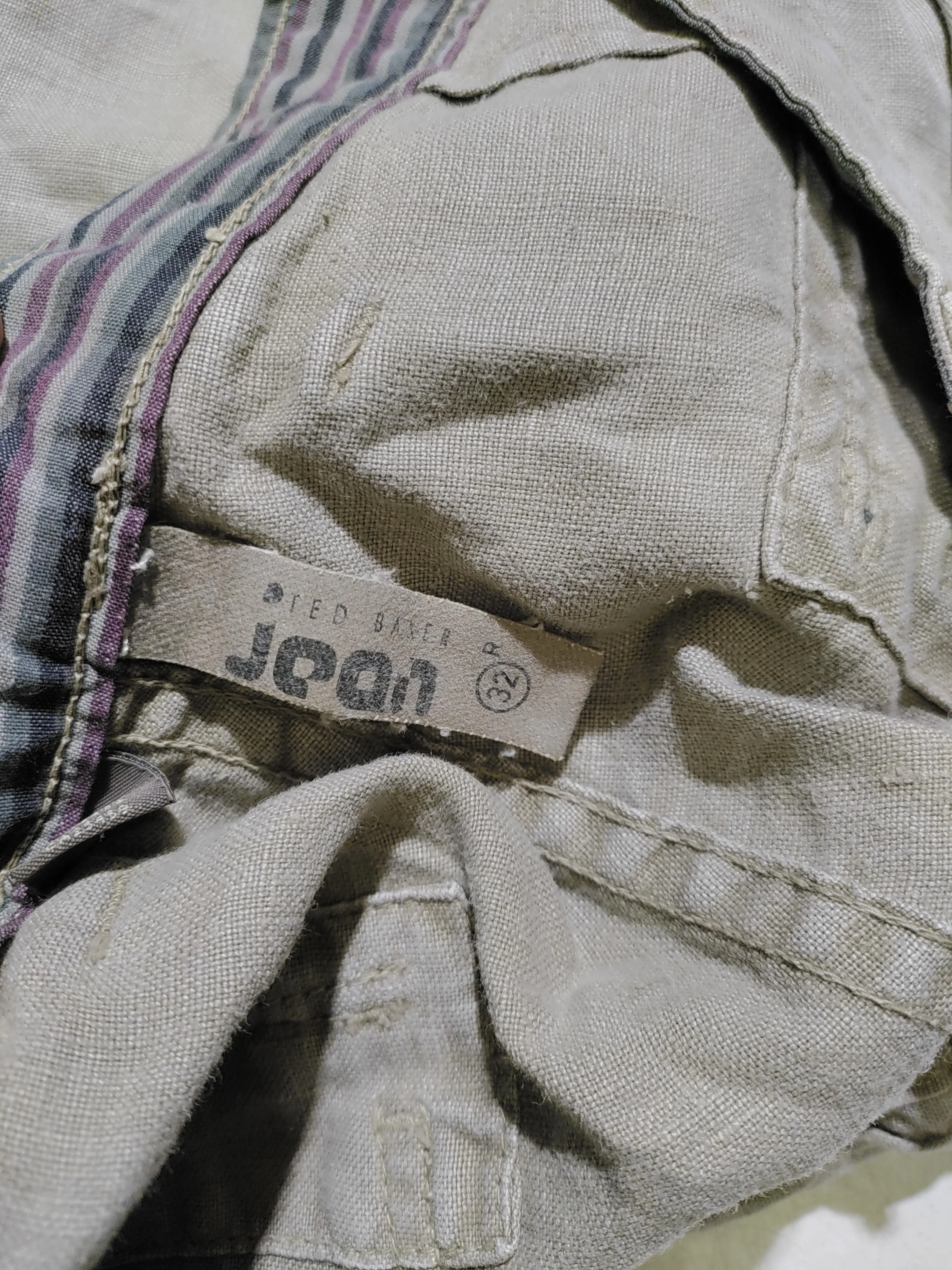Ted Baker Men's Shorts M Tan 100% Linen Cargo - Image 7