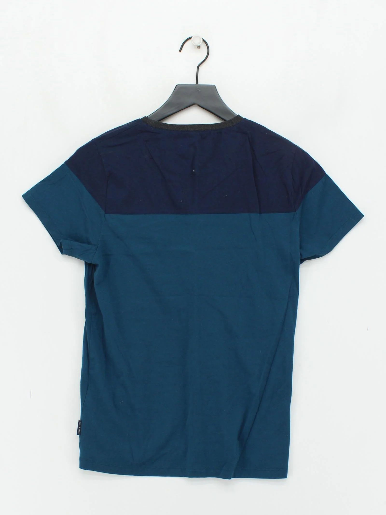 Ted Baker Men's T-Shirt L Blue 100% Cotton Basic - Image 2