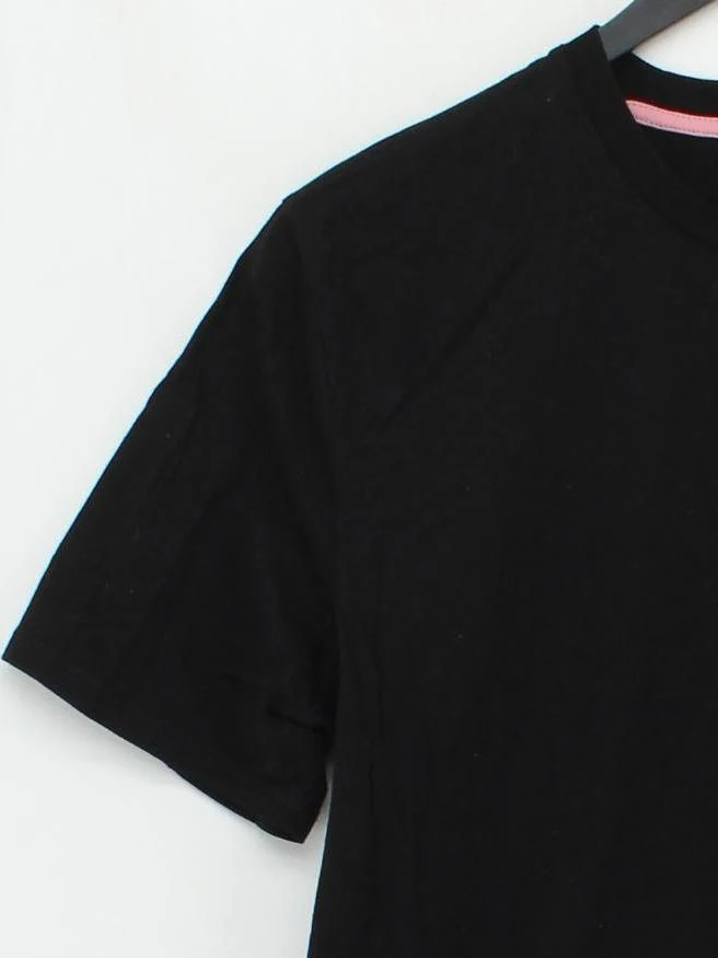 Ted Baker Men's T-Shirt M Black 100% Cotton Basic - Image 4
