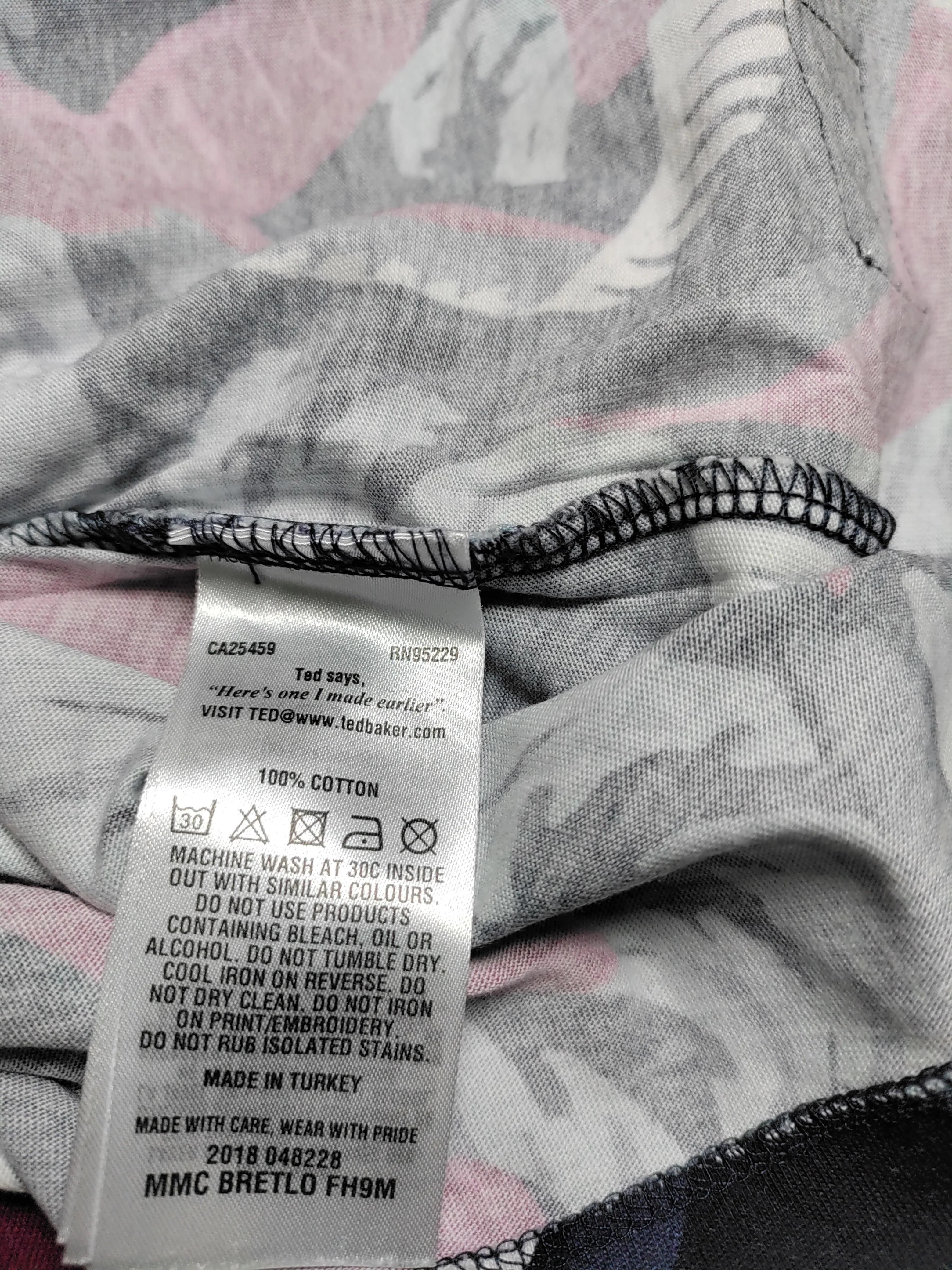 Ted Baker Men's T-Shirt XL Multi Graphic 100% Cotton Basic - Image 6