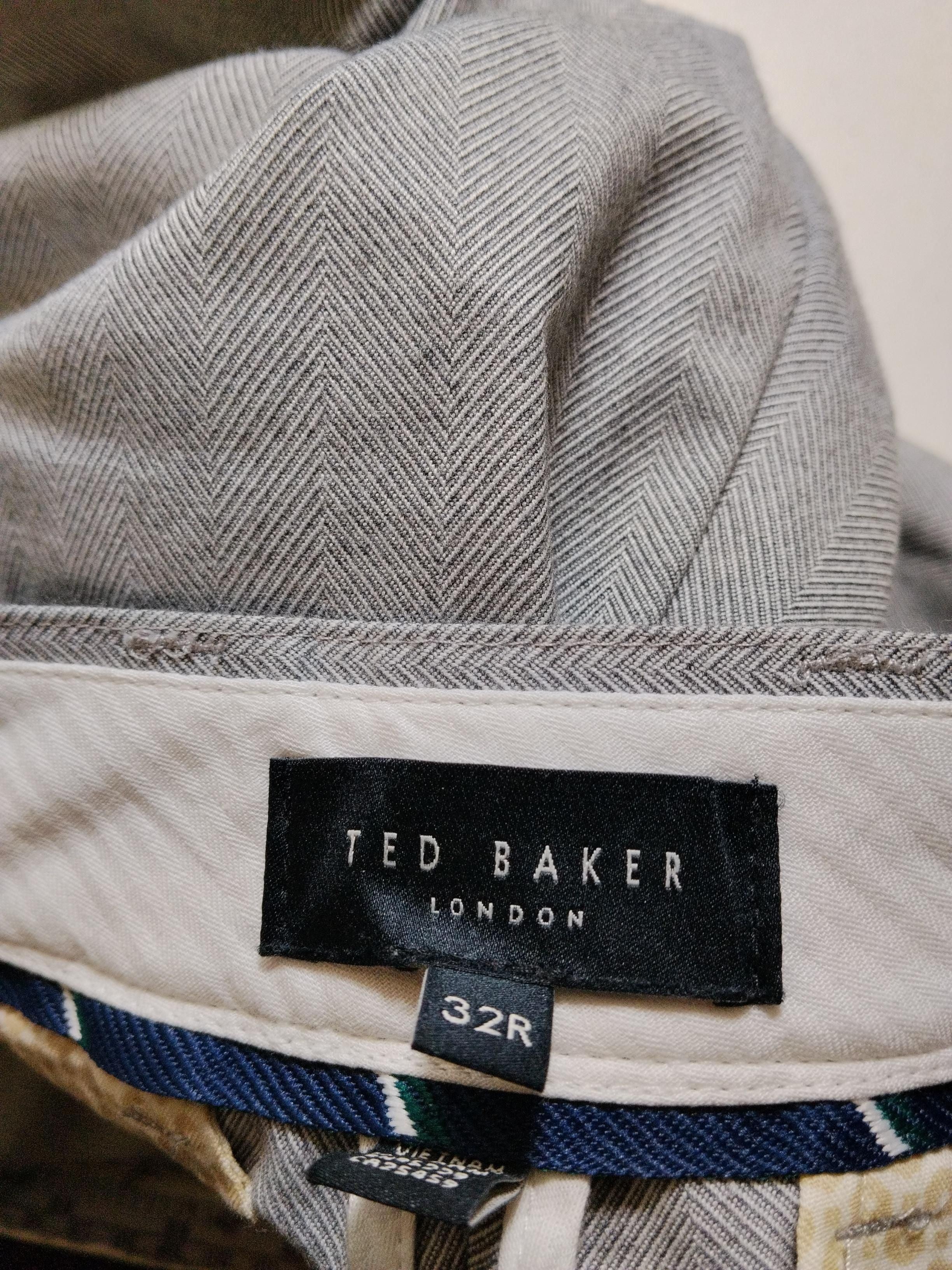 Ted Baker Men's Trousers W 32 in Grey Polyester with Viscose, Elastane Chino - Image 5