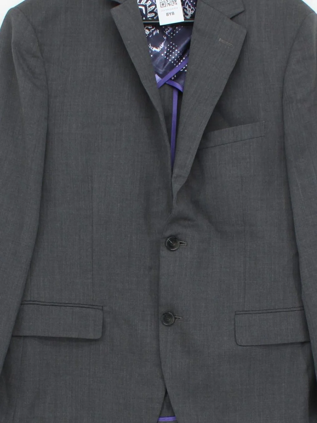 Ted Baker Men's Two Piece Suit Chest: 40 in Grey Wool - Image 3