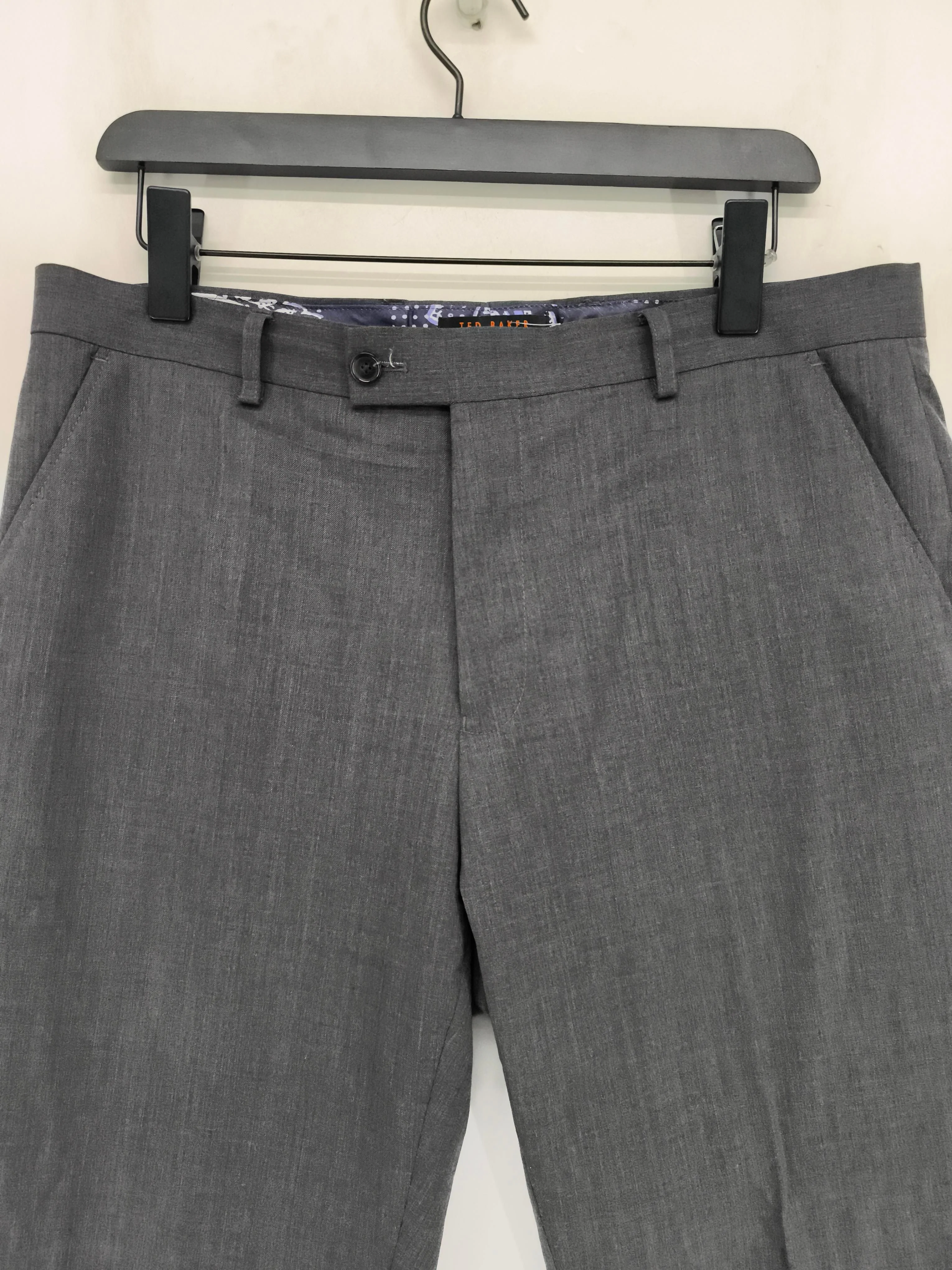 Ted Baker Men's Two Piece Suit Chest: 40 in Grey Wool - Image 5