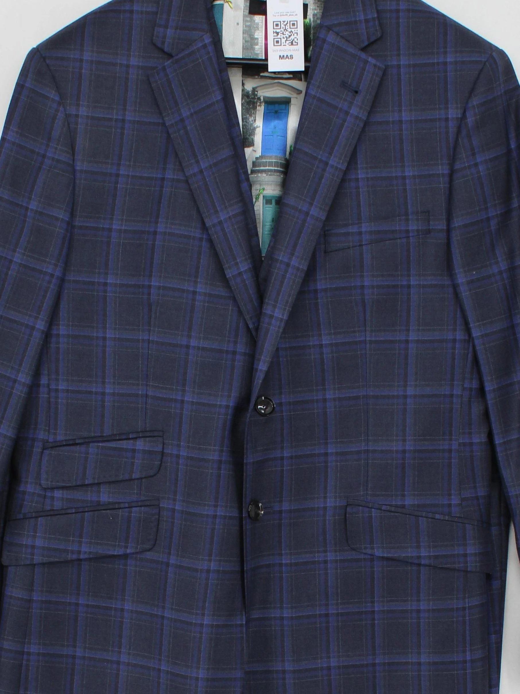 Ted Baker Men's Two Piece Suit Chest: 42 in Blue Wool - Image 3