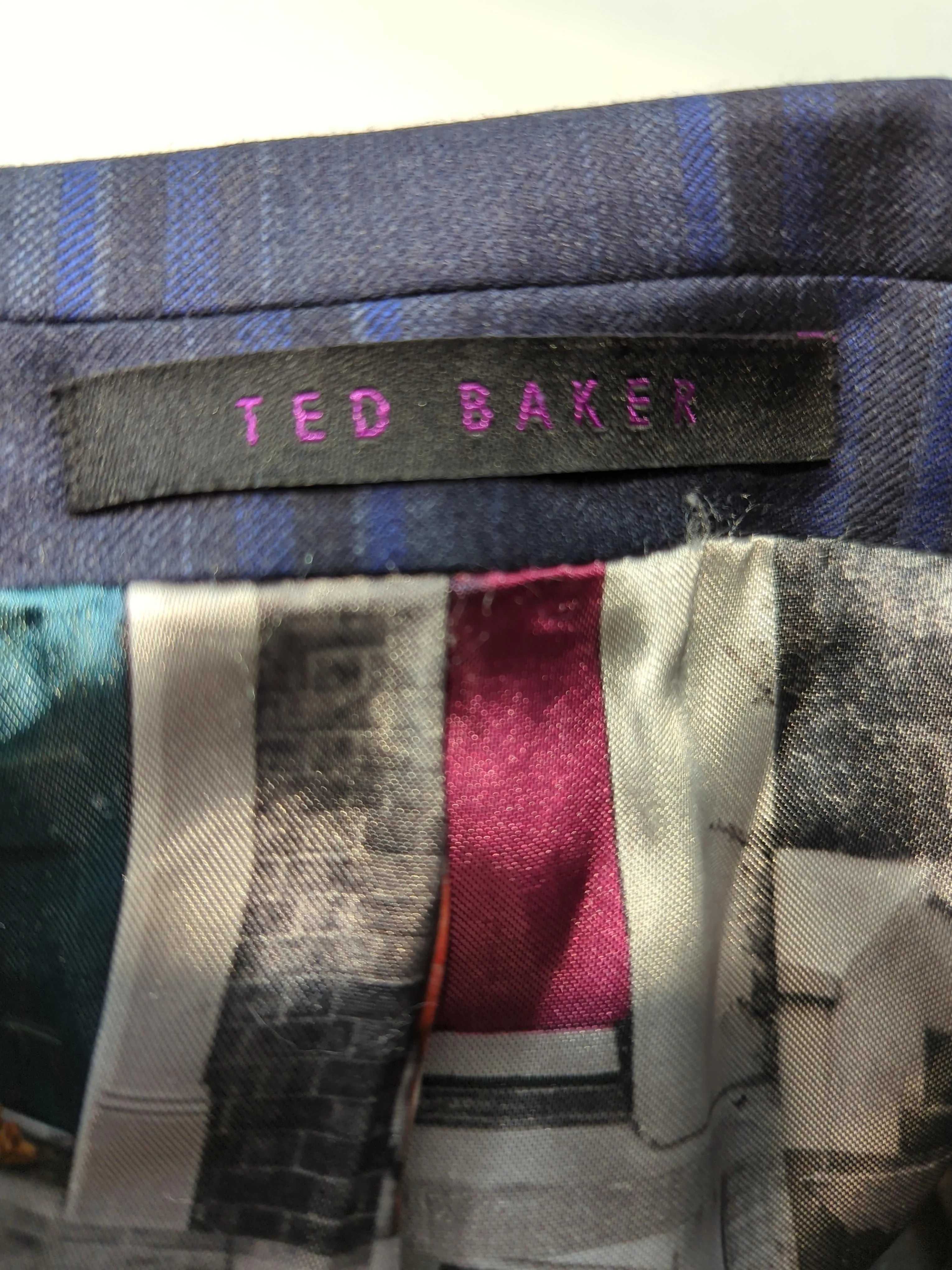 Ted Baker Men's Two Piece Suit Chest: 42 in Blue Wool - Image 7