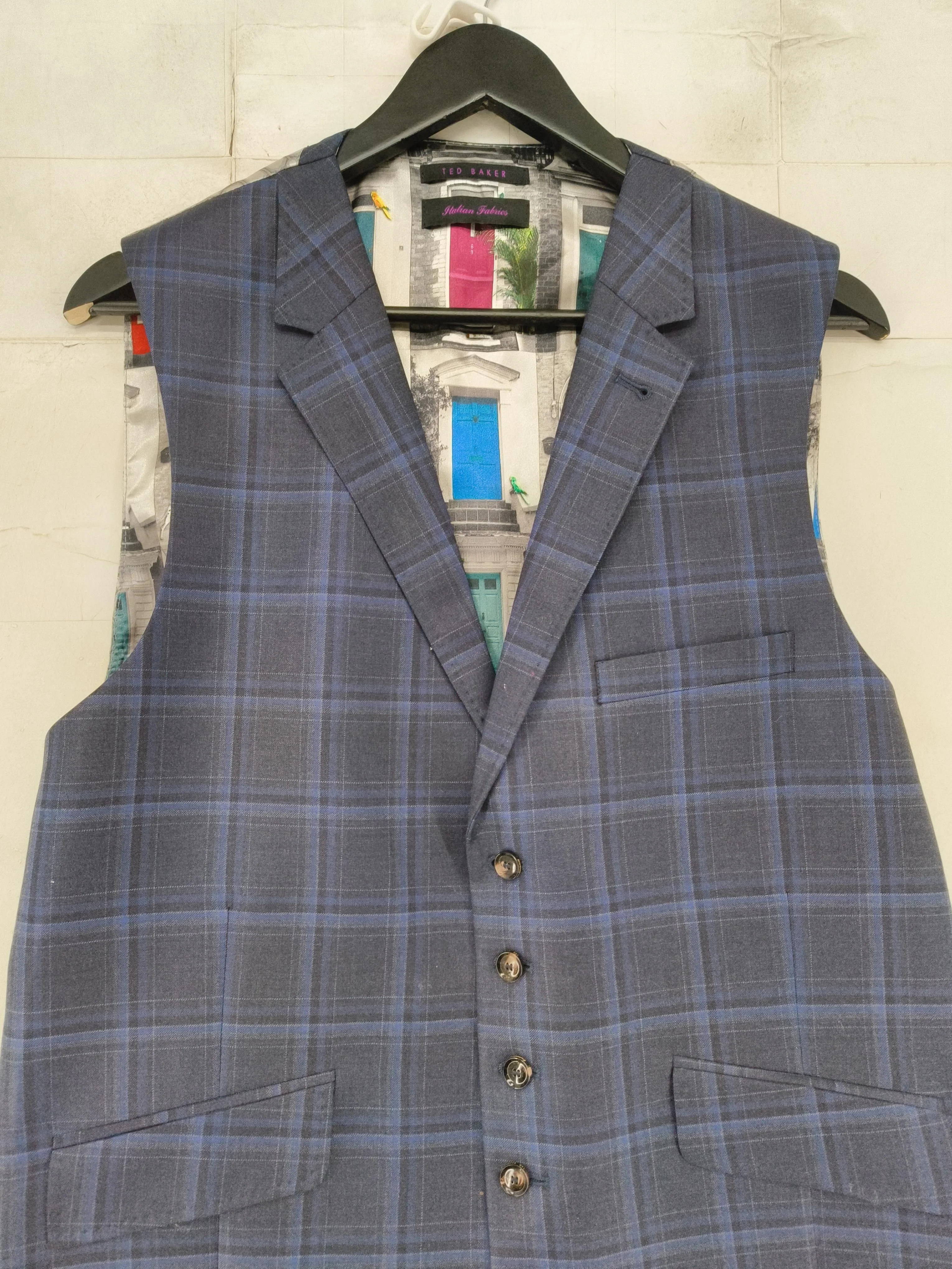 Ted Baker Men's Two Piece Suit Chest: 42 in Blue Wool - Image 9