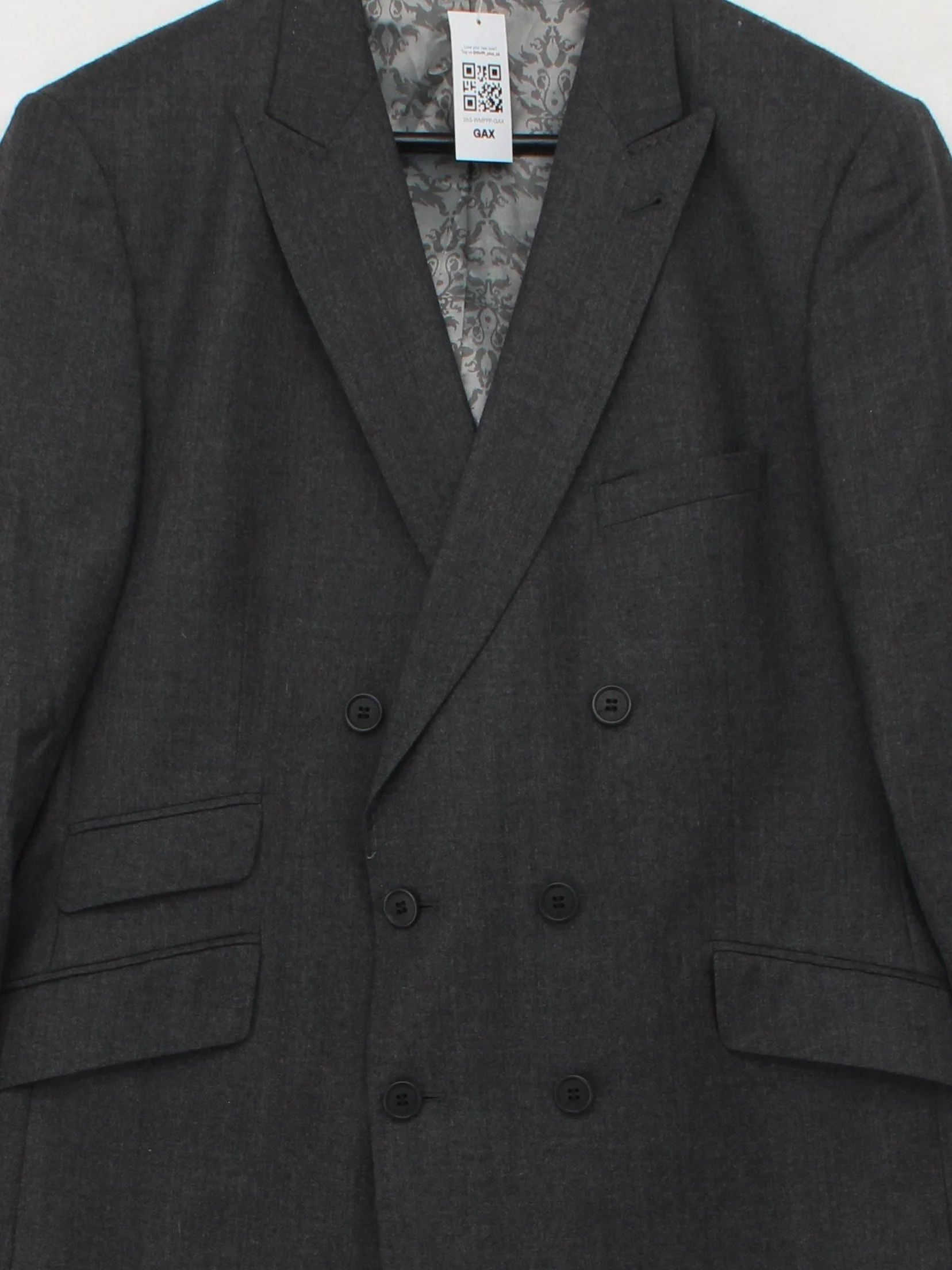 Ted Baker Men's Two Piece Suit Chest: 44 in Grey Wool - Image 3