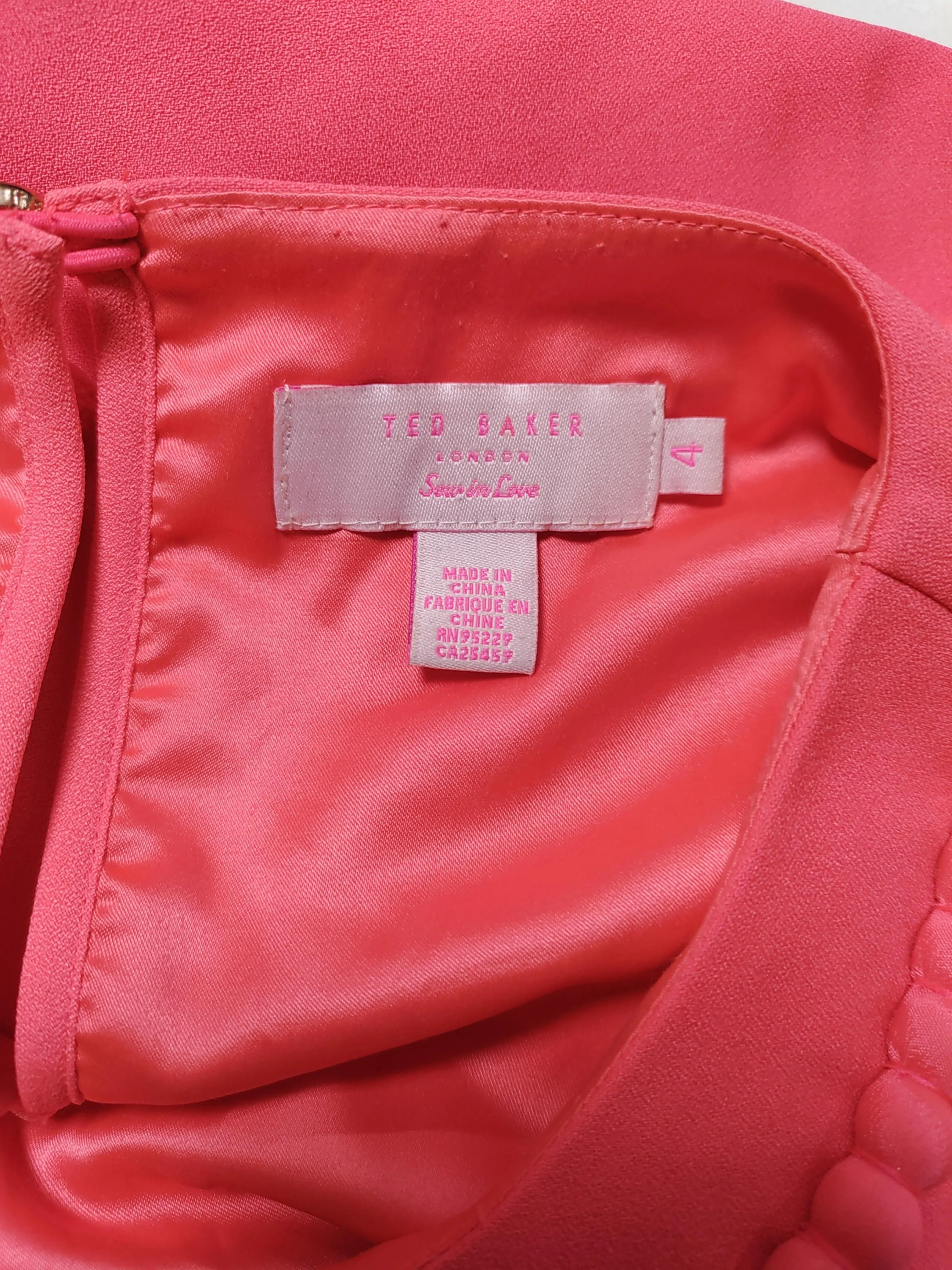 Ted Baker Mini Dress L in Pink - Image 5