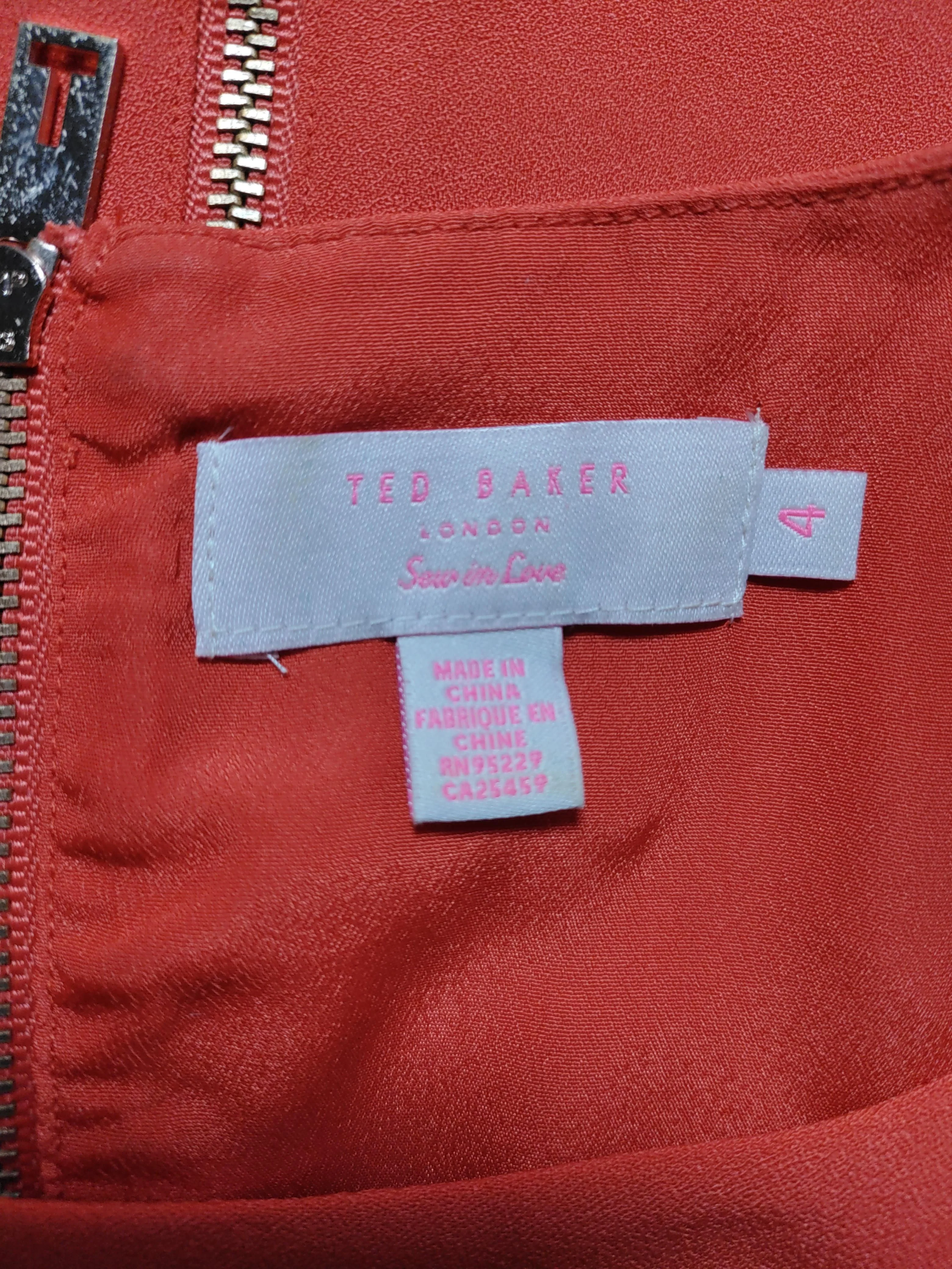 Ted Baker Mini Dress UK10 in Red - Image 5