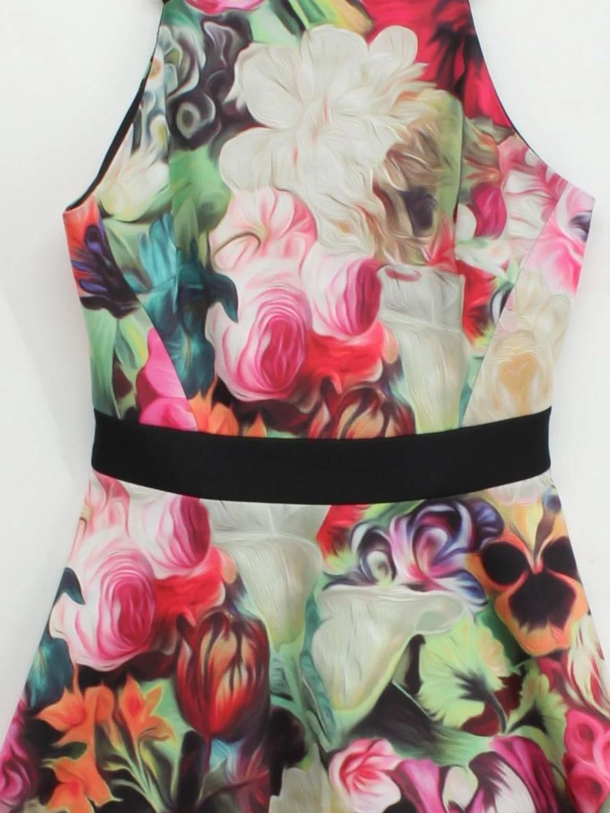 Ted Baker Mini Dress UK8 in Multi - Image 3