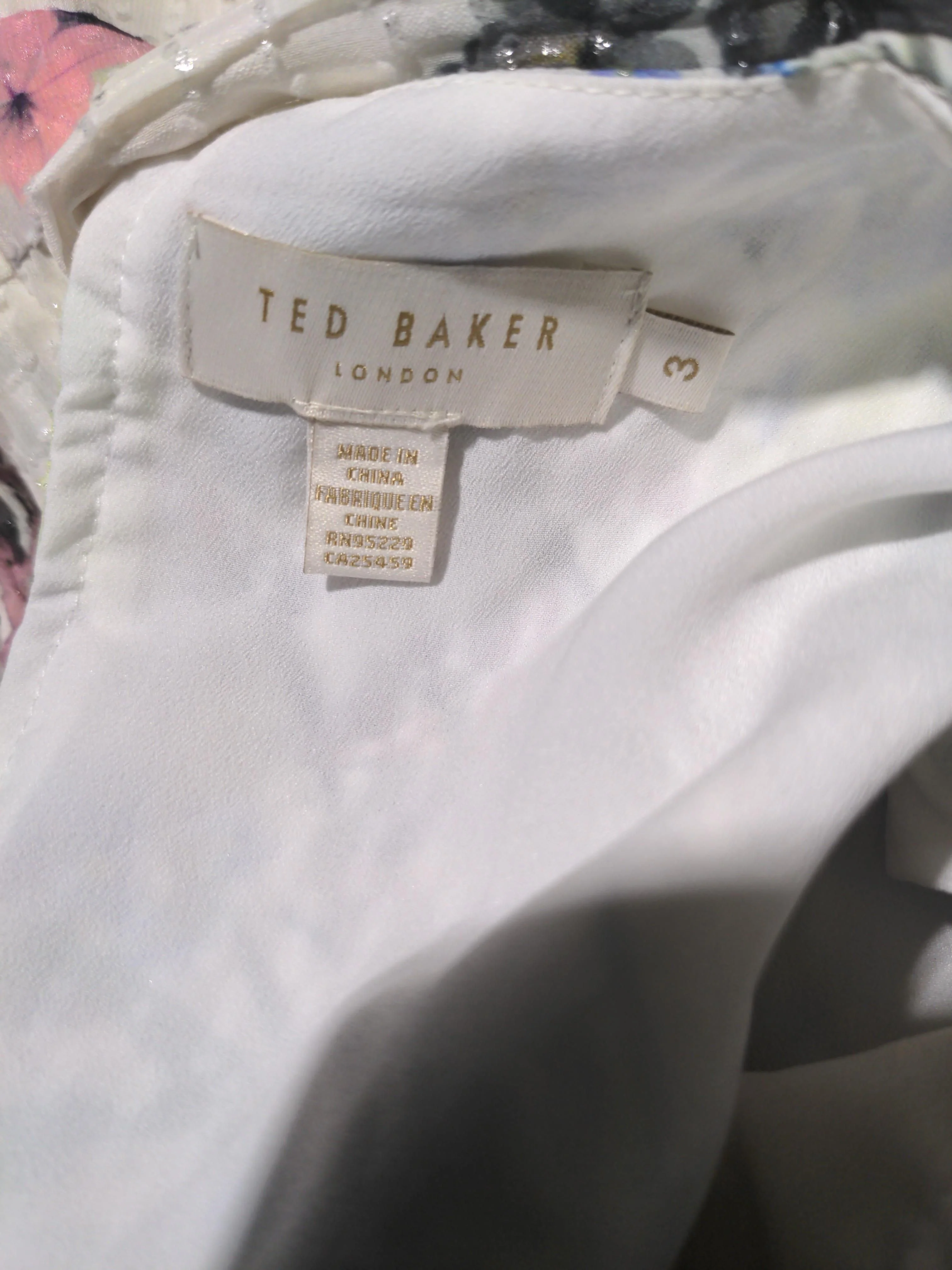 Ted Baker Skater Midi Dress UK12 in White - Image 5