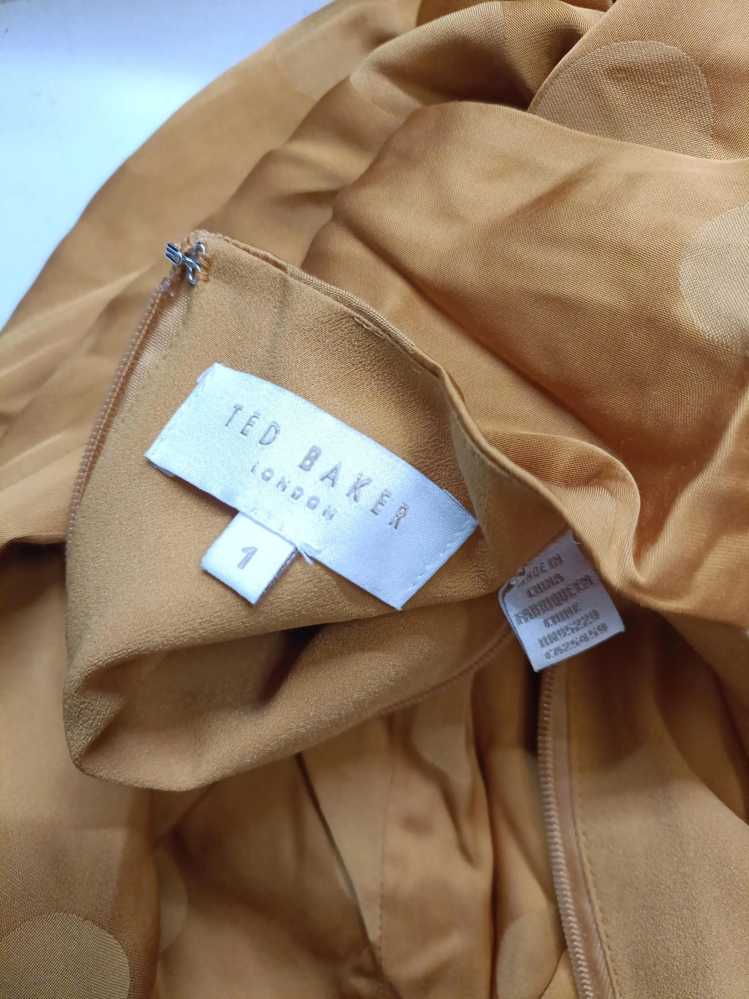 Ted Baker Skater Midi Dress UK8 in Yellow - Image 5