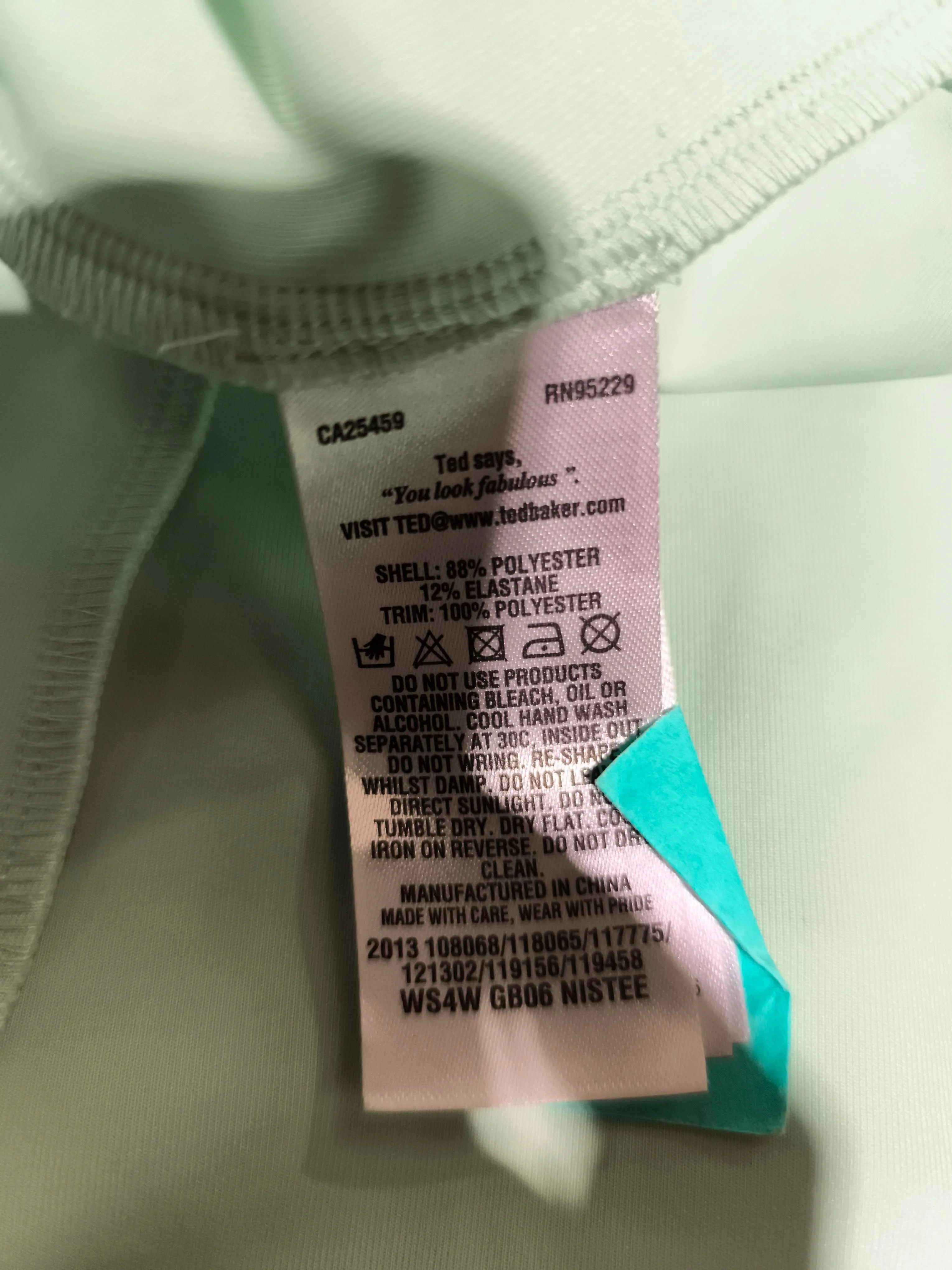 Ted Baker Skater Mini Dress M in Green - Image 7
