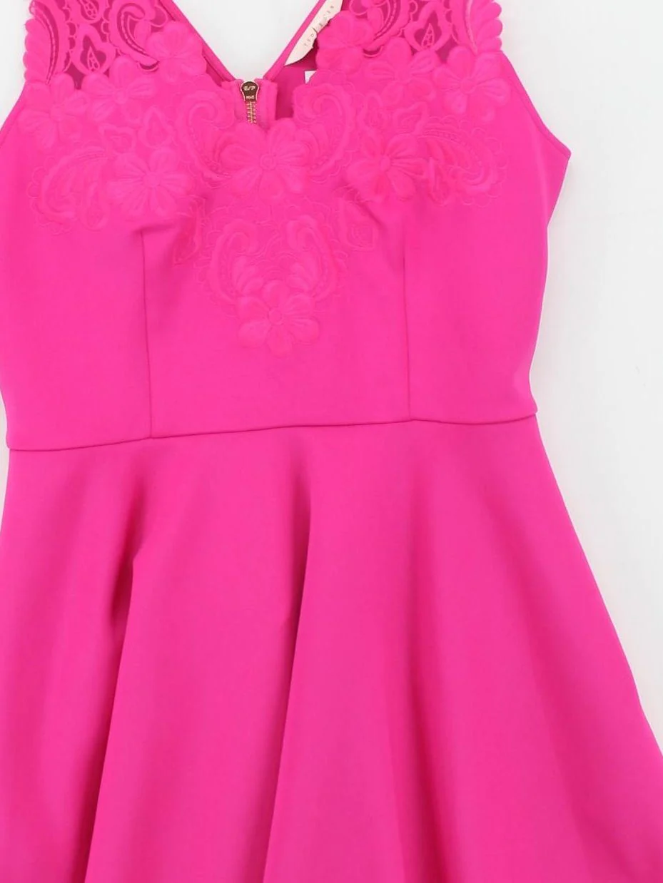 Ted Baker Skater Mini Dress S in Pink - Image 3
