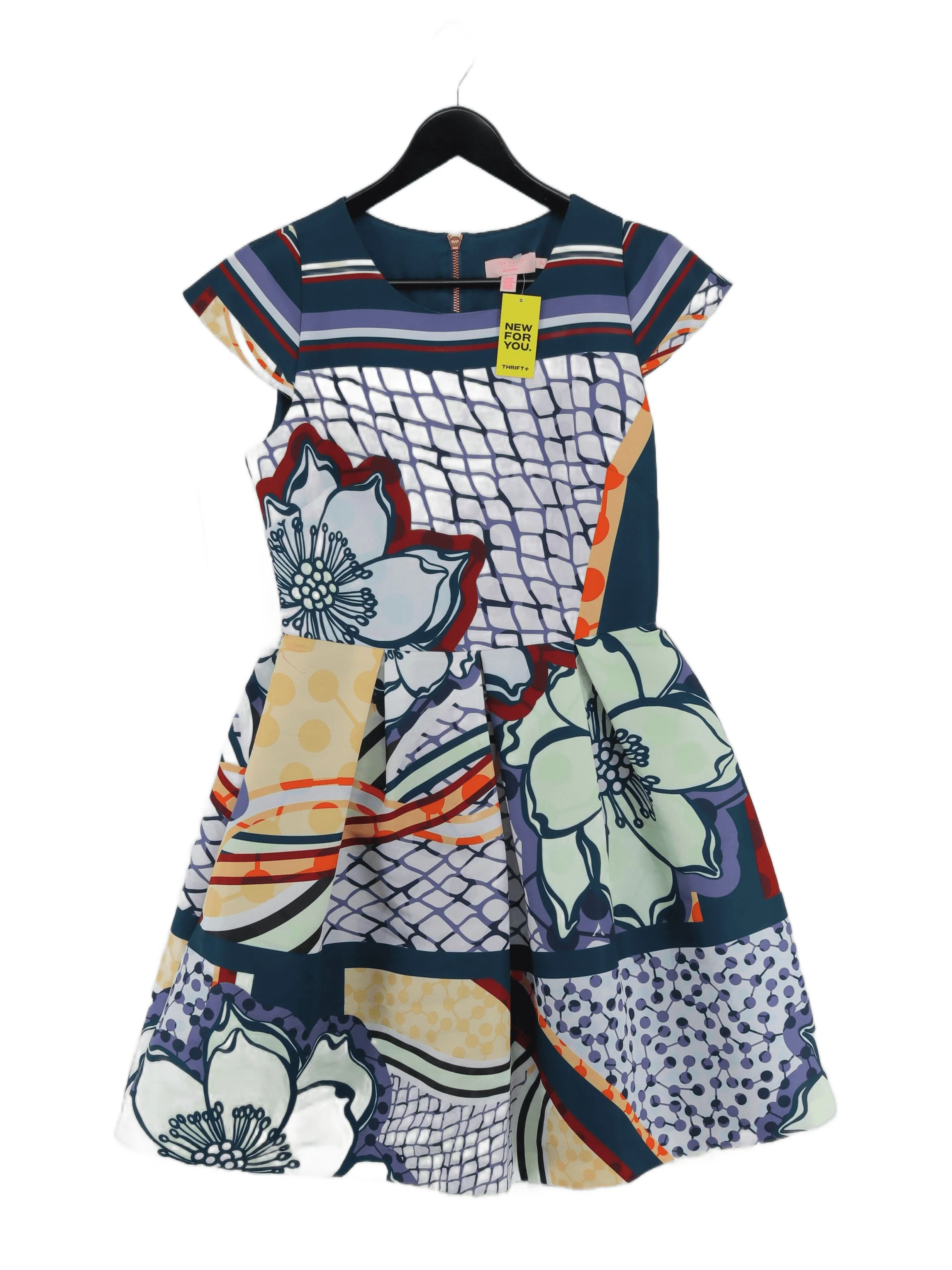 Ted Baker Skater Mini Dress UK10 in Multi