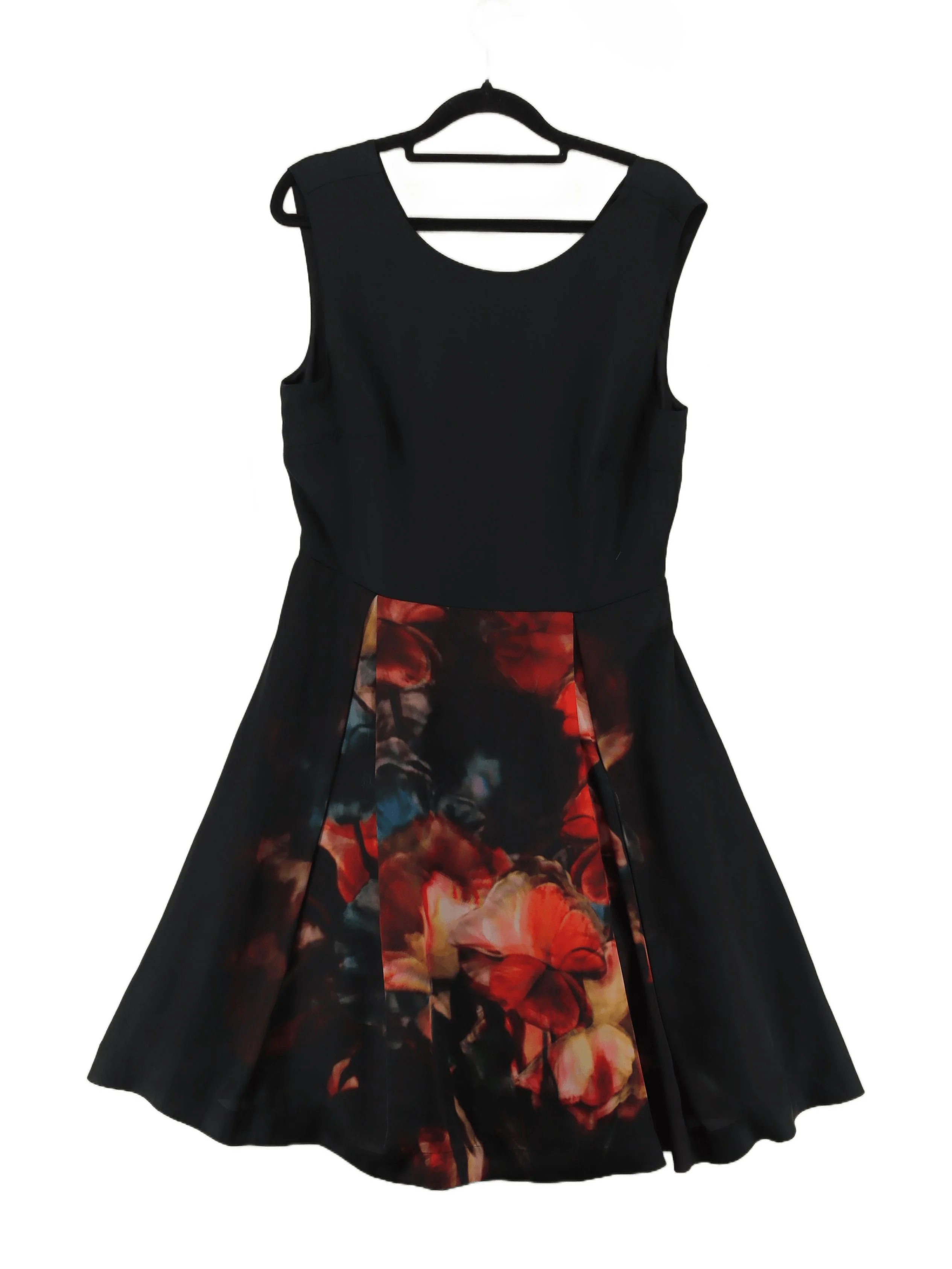 Ted Baker Skater Mini Dress UK12 in Black