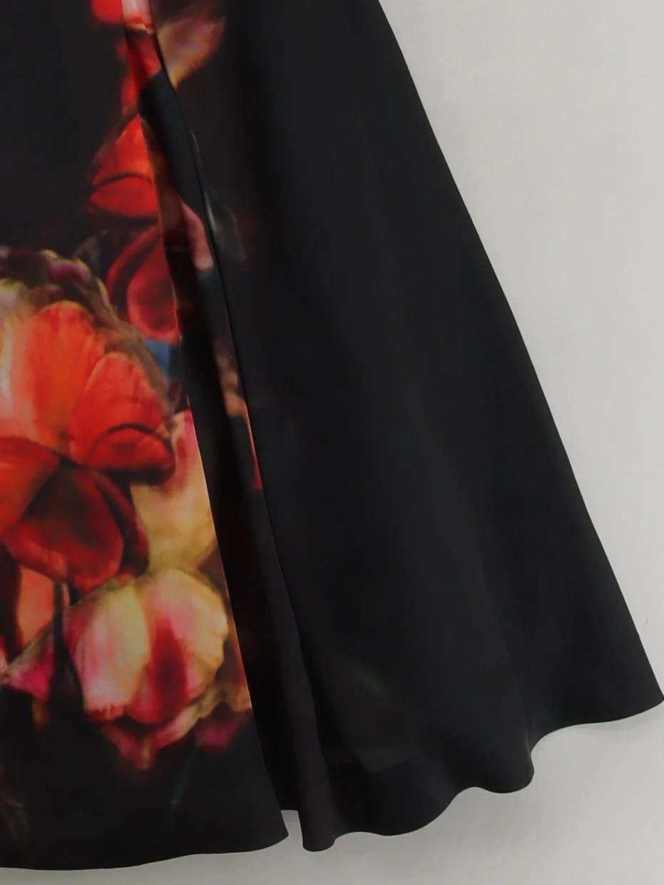 Ted Baker Skater Mini Dress UK12 in Black - Image 4