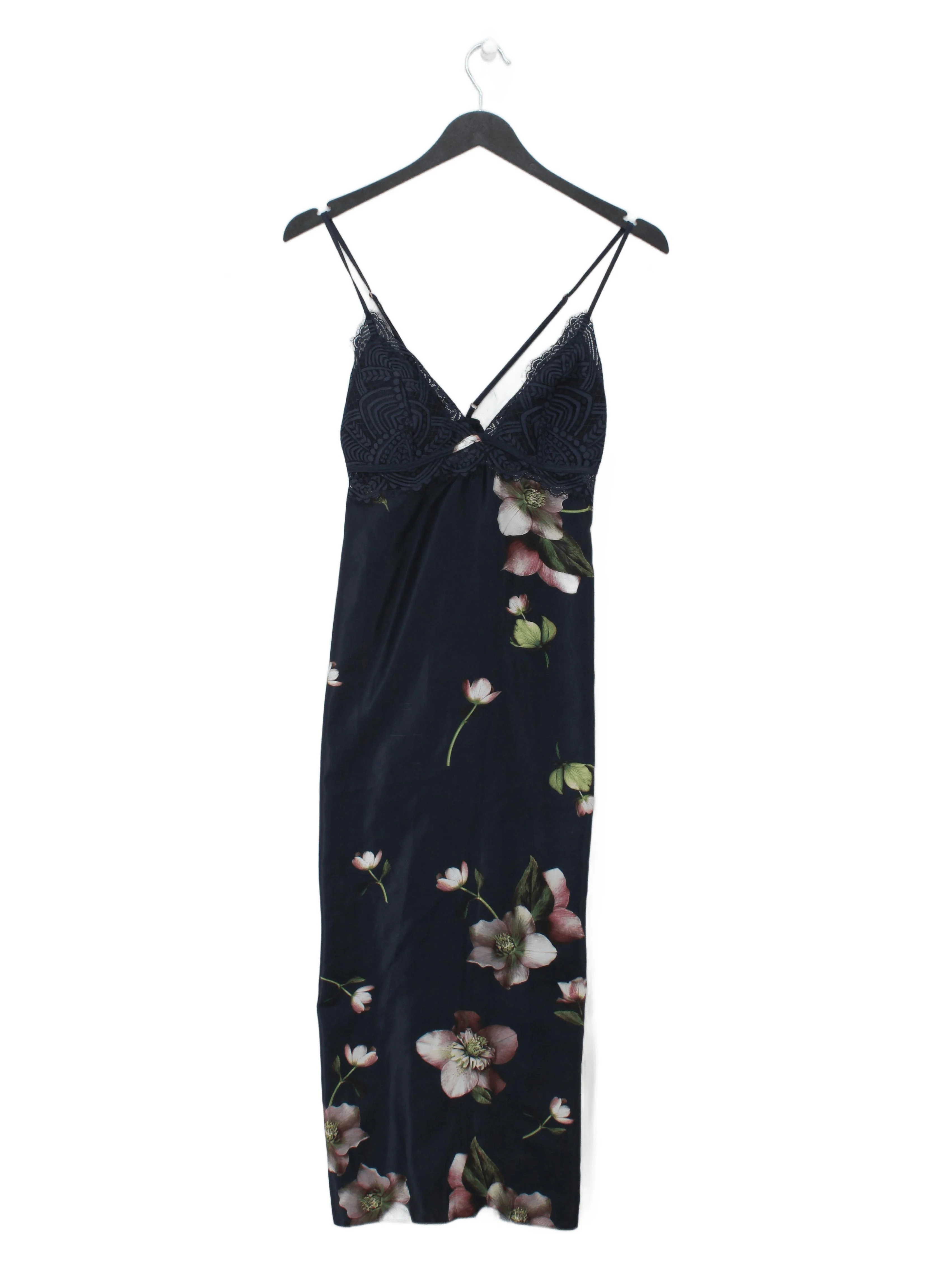 Ted Baker Slip Midi Dress UK10 in Blue